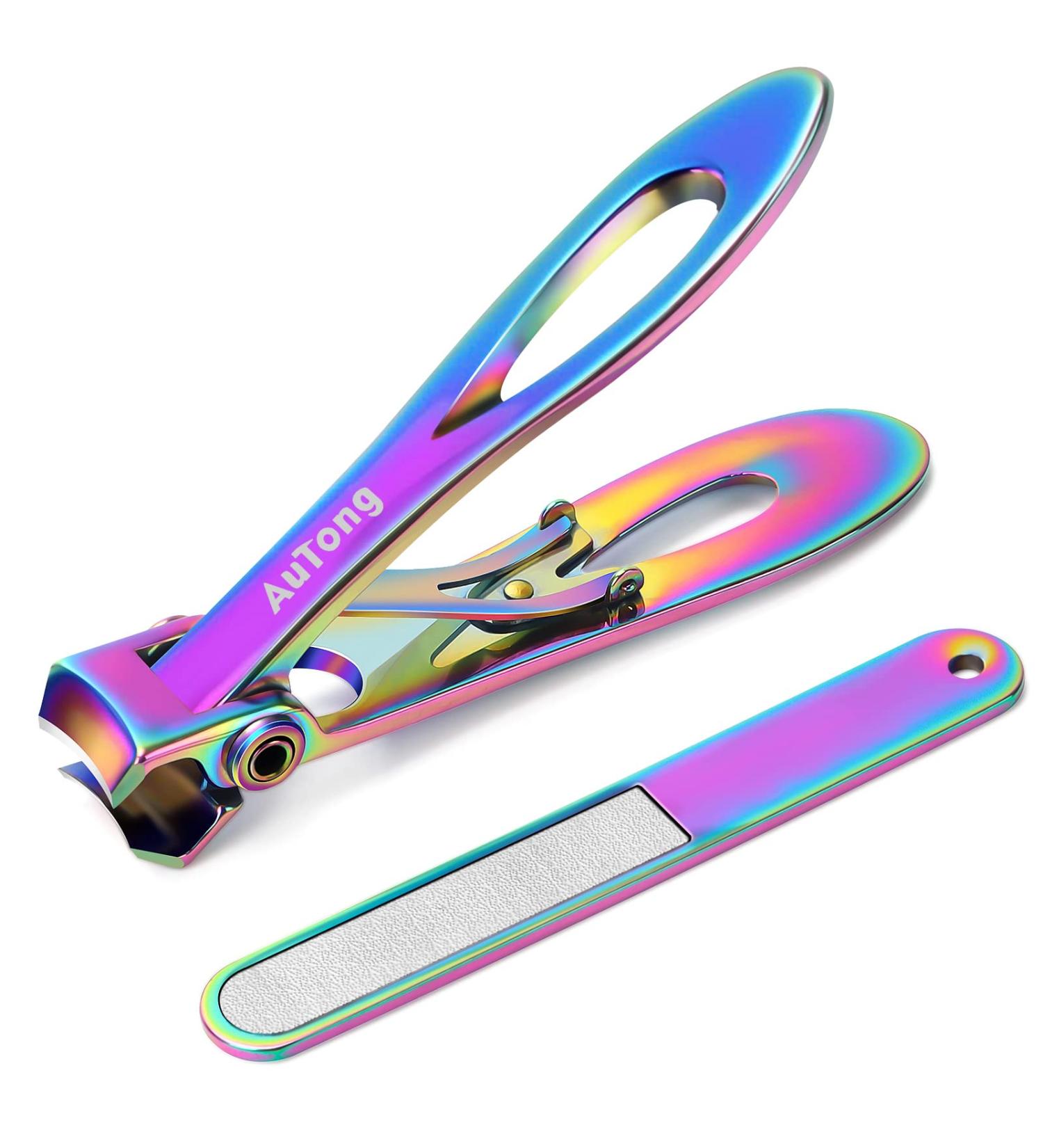 AuTong Professional Nail Clippers Set for Family Large Rainbow - Buy Online on GoSupps.com