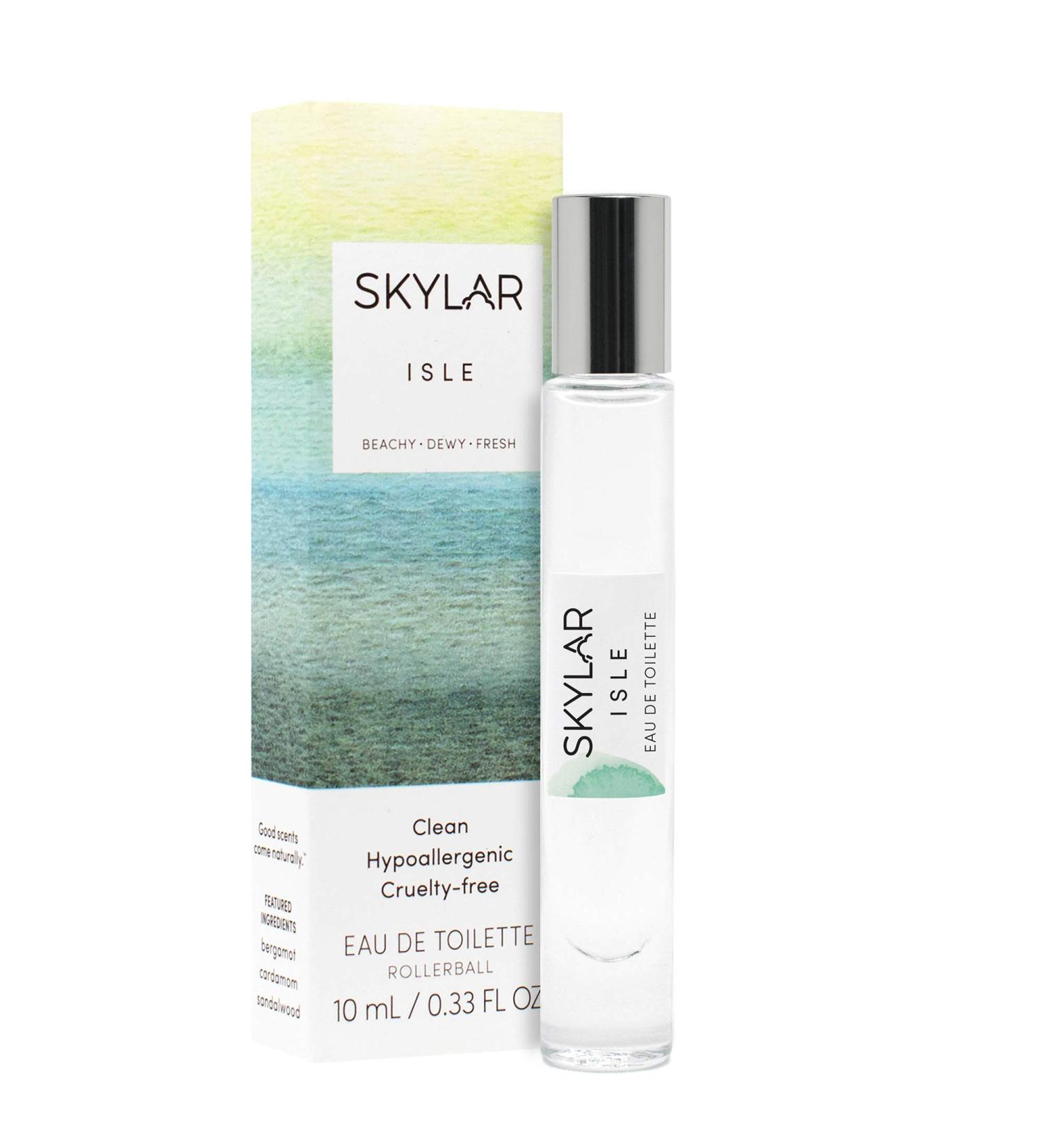 Isle Rollie Perfume By Skylar - Travel Size - Layerable Fragrance - Paraben Free Vegan Cruelty Free Phthalate Free - Beachy and Fresh Scent - Notes Of Bergamot Sandalwood (10mL / 0.33 fl oz) - Buy Online on GoSupps.com