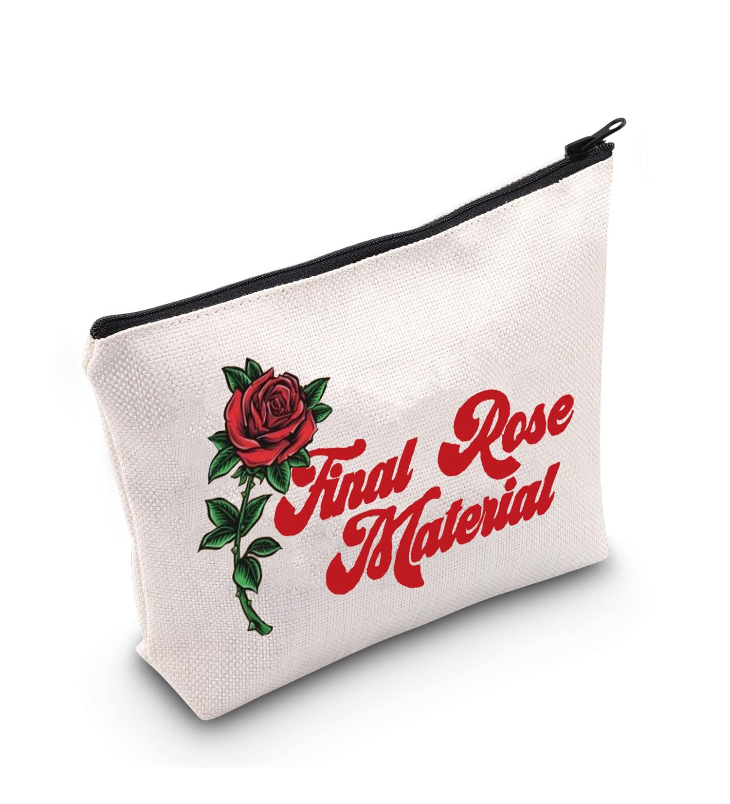 LEVLO Bachelorette Party Zippered Cosmetic Bag - Inspired by Final Rose TV Series | Perfect Gift for Bridesmaids - Buy Online on GoSupps.com