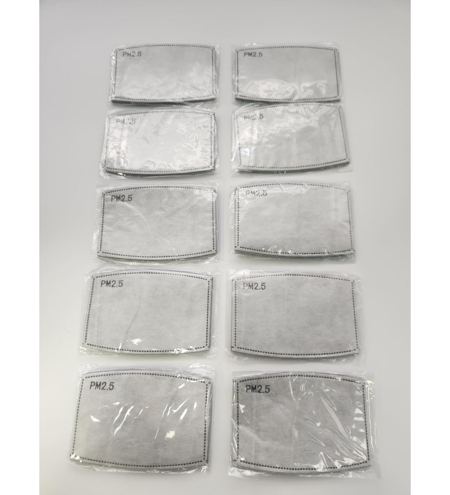 Activated Carbon PM 2.5 Air Filters - Set of 50 | Standard White | International Shipping Available - Buy Online on GoSupps.com