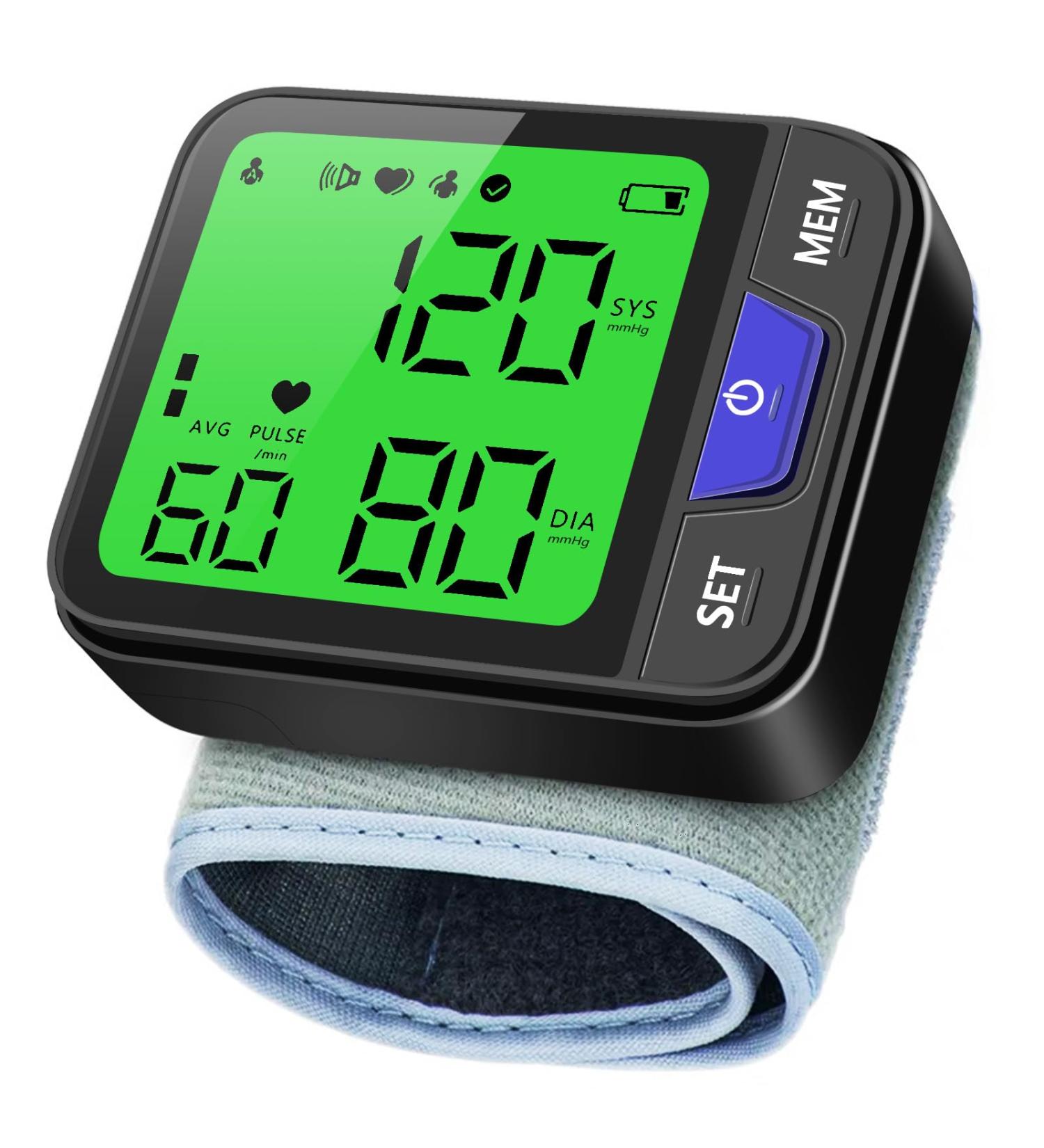 Buy Automatic Wrist Blood Pressure Monitor | Voice LCD Display Dual Users 240 Readings - Portable & Adjustable Cuff for Home Use - International Shipping - Buy Online on GoSupps.com