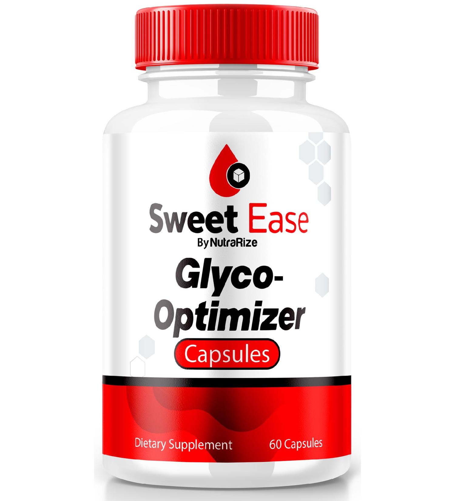 Sweet Ease Glyco Optimizer Capsules - Natural Blood Support & Glycogen Relief (60 Capsules) | International Shipping Available - Buy Online on GoSupps.com