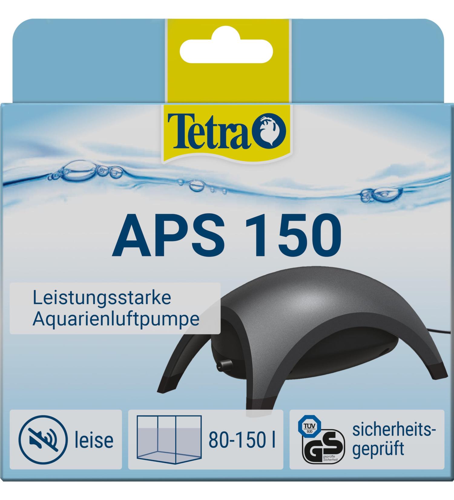 Tetra APS 150 Aquarium Air Pump - Quiet Diaphragm Pump for 80-150L Aquariums | International Shipping Available - Buy Online on GoSupps.com