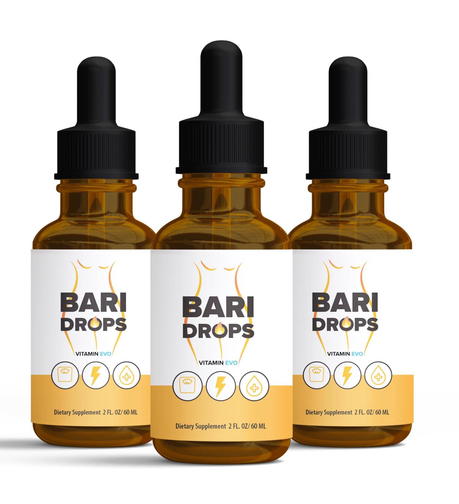 (3 Pack) Bari Drops GLP-1 Bari Liquid Drops Supplement BariDrops Liquids Extract Formula Bari Liquid Drops Review Premium Lion All Natural Formula Green Bottle 3 Bottles 3 Month Supply (6 Oz) - Buy Online on GoSupps.com