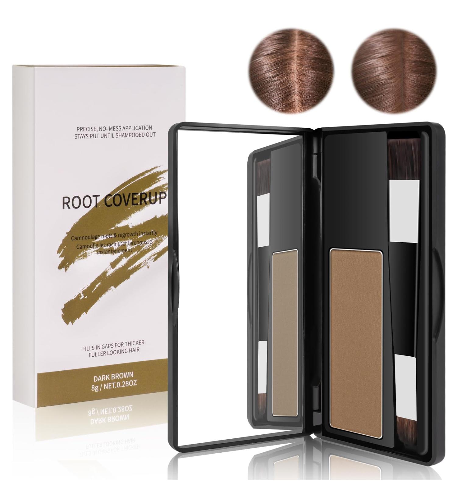  LOPHE Hair powder 8g root concealer for lightened hair long-lasting and waterproof (light brown) - Buy Online on GoSupps.com