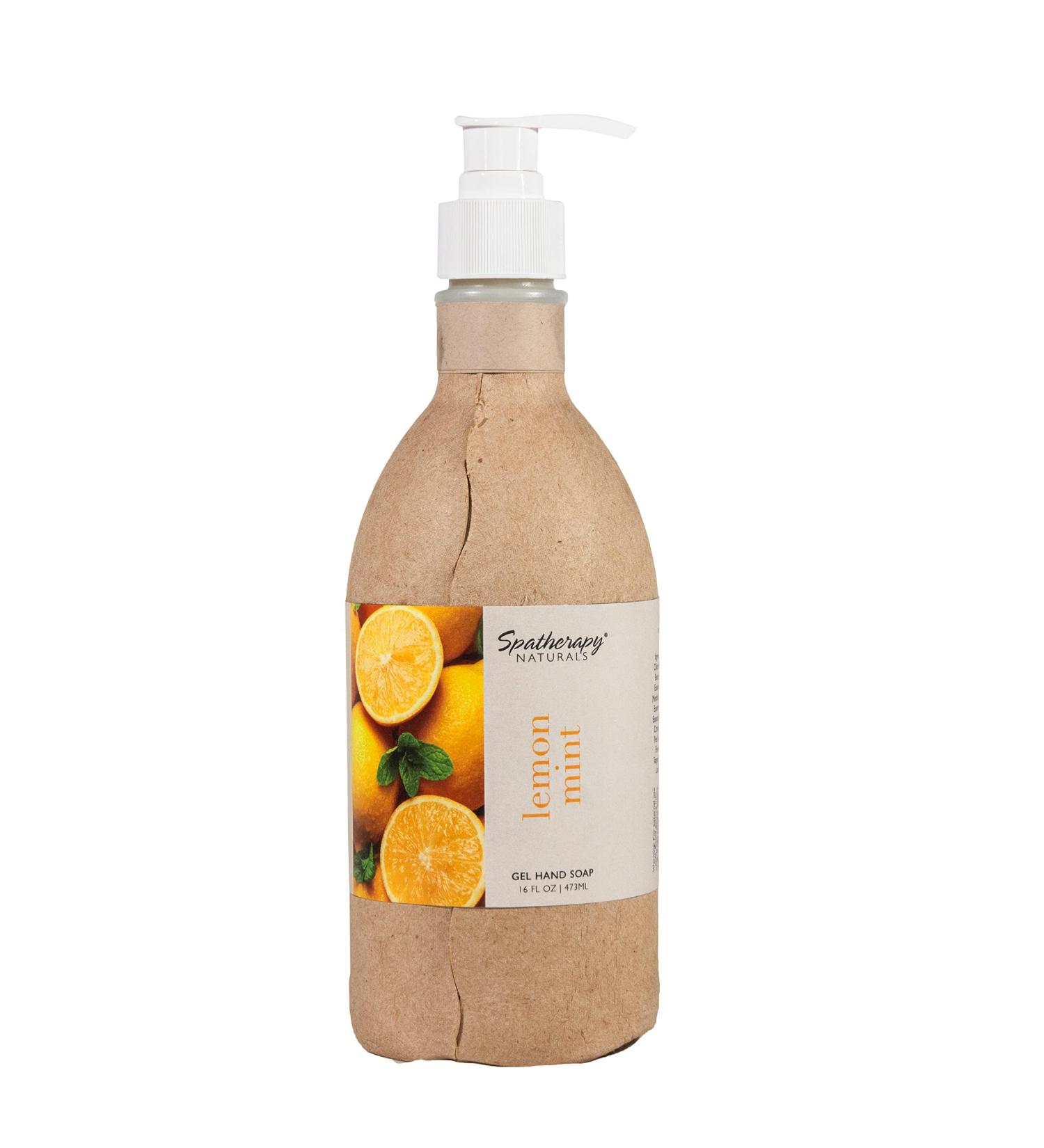 Spatherapy Lemon Mint Hand Soap | Paraben-Free Eco-Friendly Formula with Essential Oils | 16 oz - Buy Online on GoSupps.com