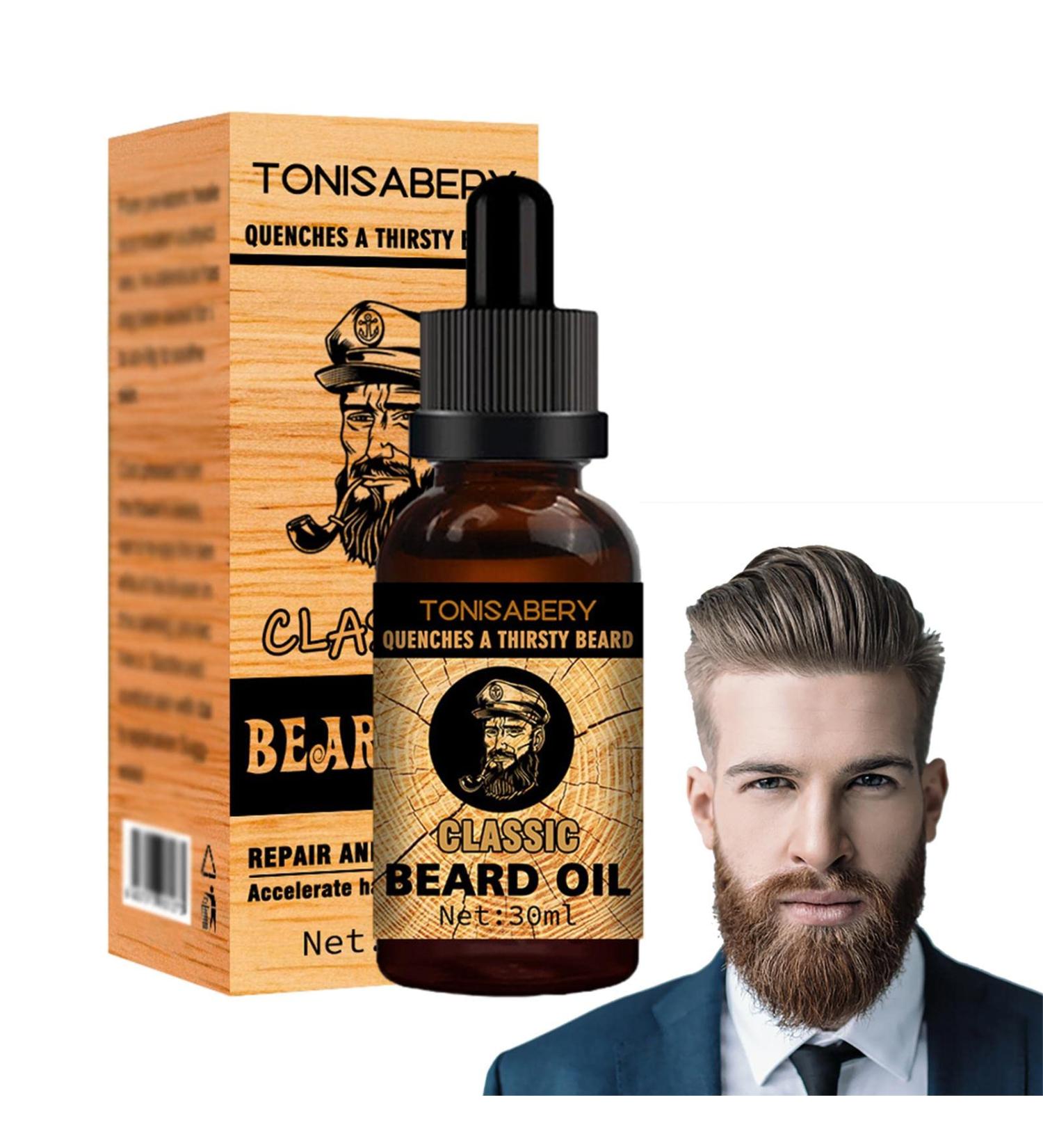 Lencyotool Men's Beard Oil & Growth Balm | Softens & Strengthens Beard | Essential Leave-in Conditioner - 30ml - Buy Online on GoSupps.com
