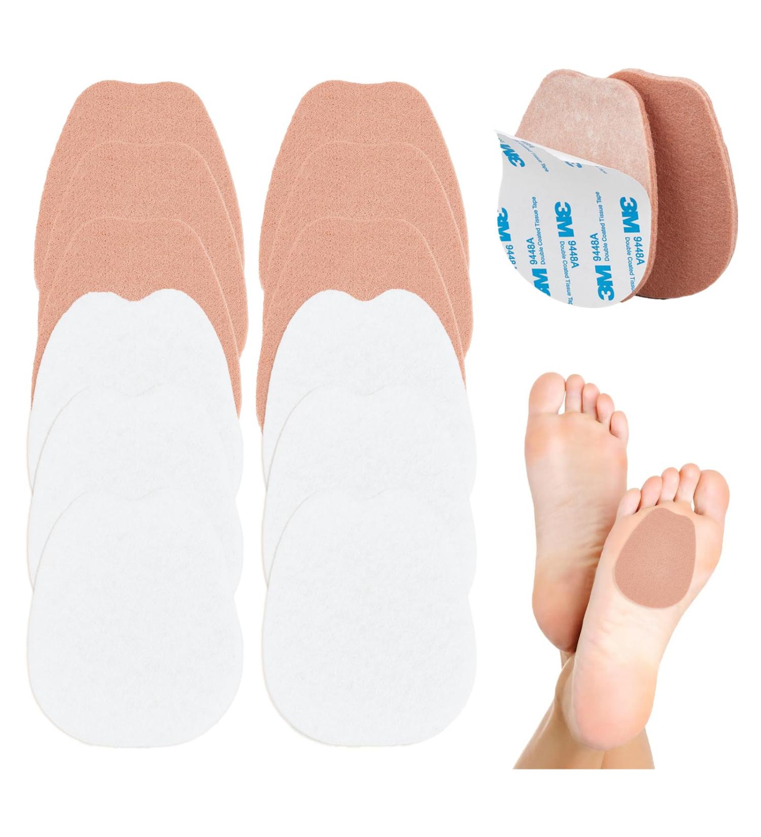 NICENEEDED 6 Pairs Felt Tongue Pads - Non-Slip Forefoot Cushions & Metatarsal Support for Comfortable Shoes - International Shipping Available - Buy Online on GoSupps.com