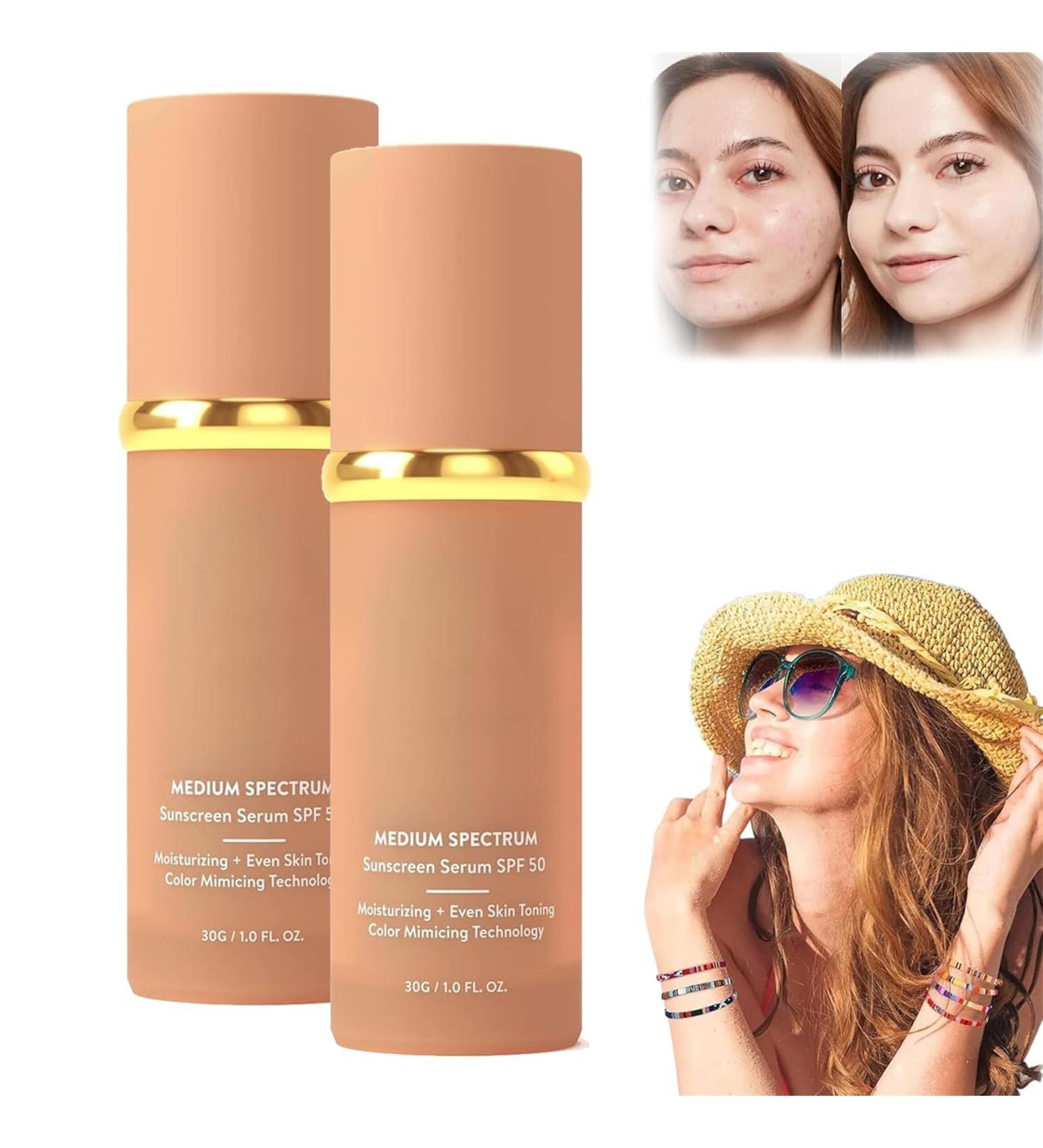 Biomi-mic Foundation 4 in 1 Spectrum Protecting from Sun with SPF50+ Hydrating Medium Full Coverage Concealer Longwearing & Waterproof for Gym Sports Dancing viral on tiktok (2pcs) - Buy Online on GoSupps.com