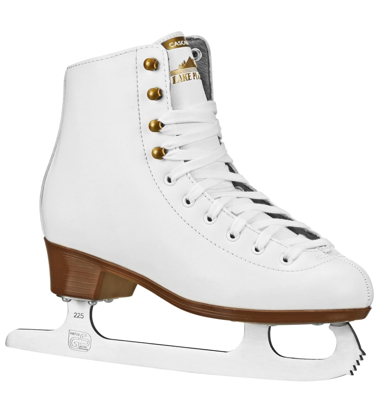 Women's Lake Placid Cascade Figure Ice Skates - White, Size 7 - Buy Online on GoSupps.com
