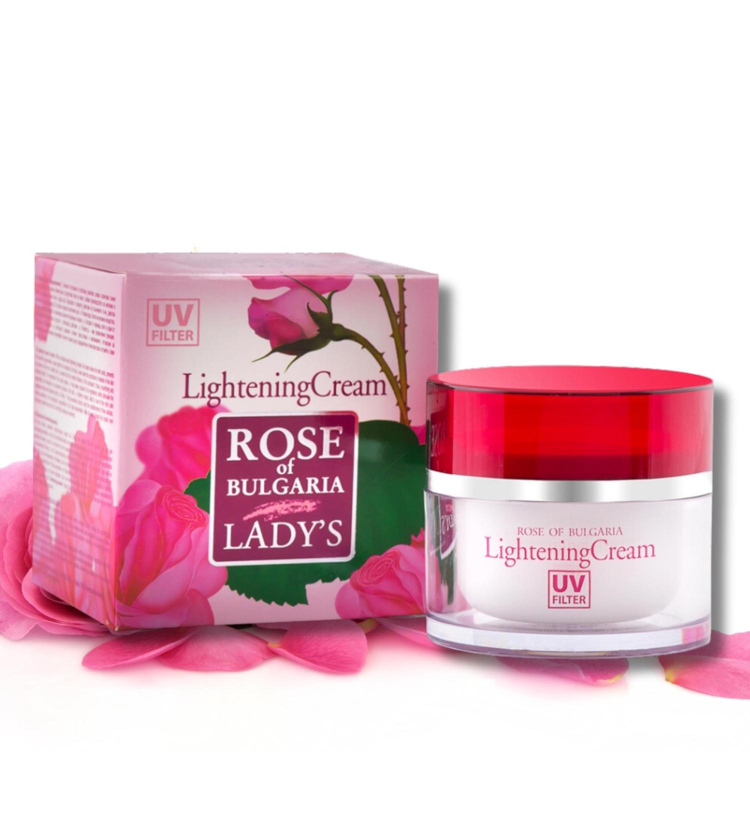 Biofresh cosmetics Rose of Bulgaria Whitening Face Cream with UV Filter Rose Water Face Care for Women Whitening Cream Skin Care 50 ml - Buy Online on GoSupps.com