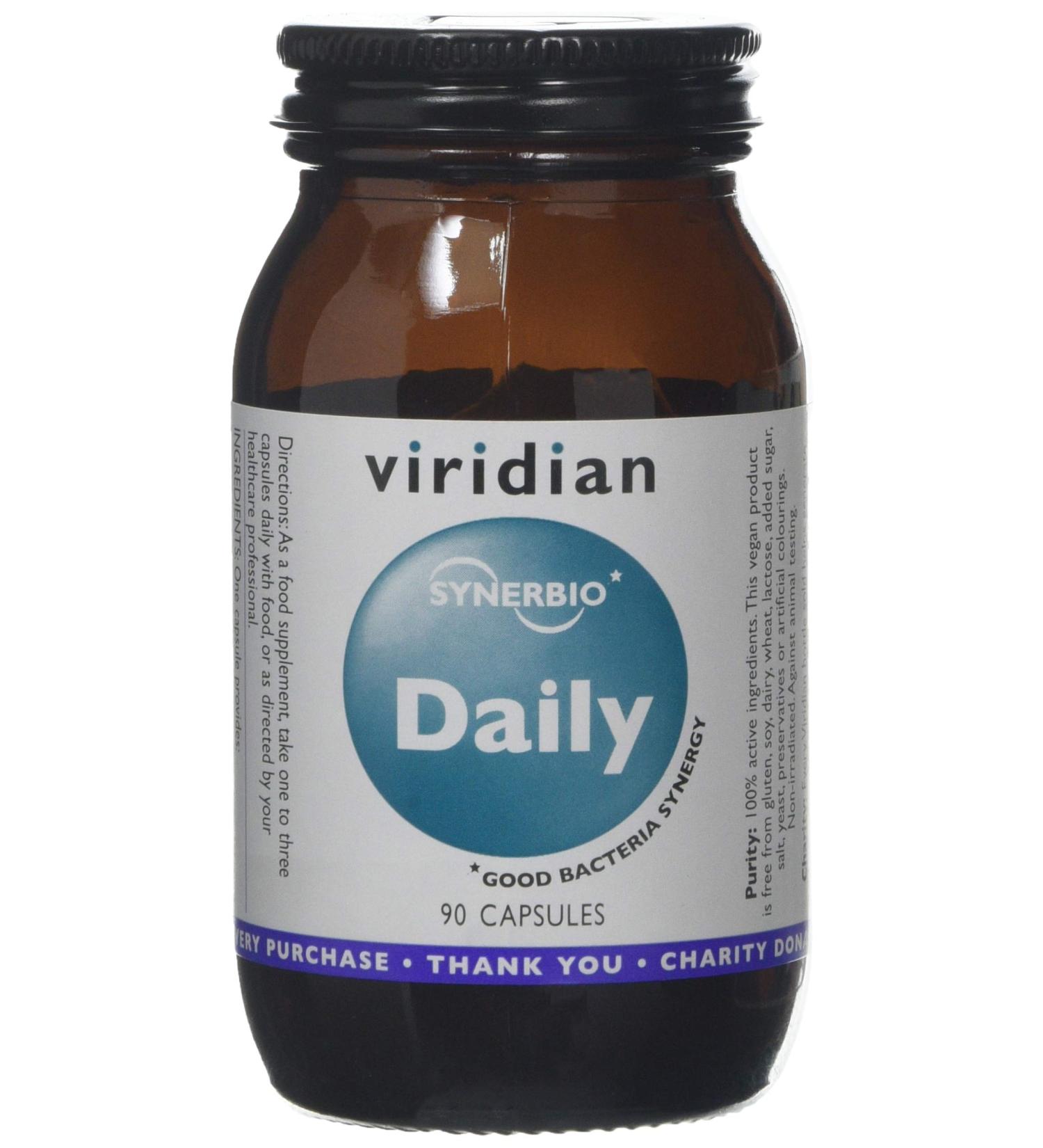 Viridian Synbiotic Daily - 90 Vegicaps | Probiotic & Prebiotic Blend - Buy Online on GoSupps.com