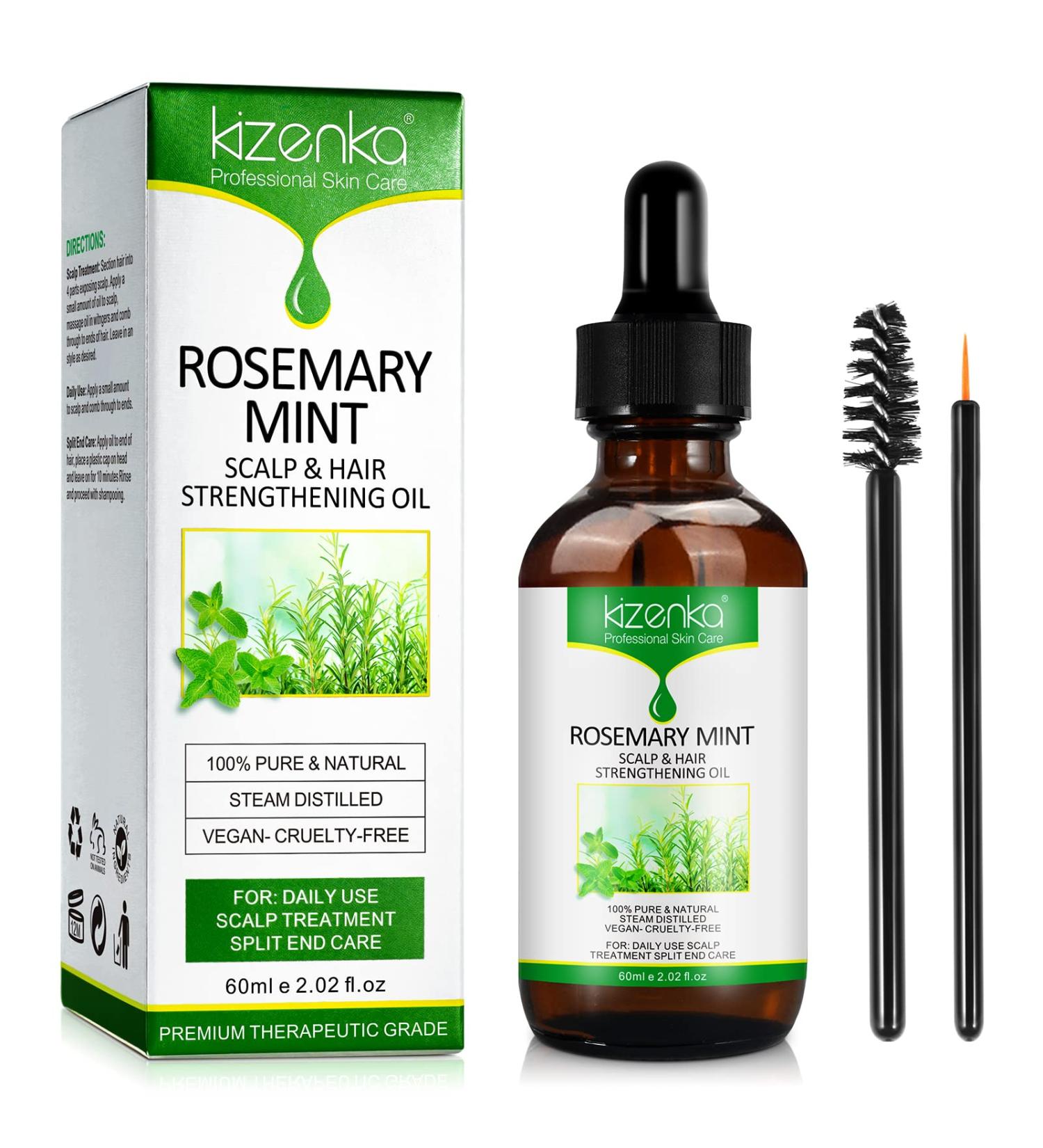 Rosemary Mint Growth Oil | Revitalize & Strengthen Hair & Scalp | Natural Hair Oil for Healthy Growth - Buy Online on GoSupps.com