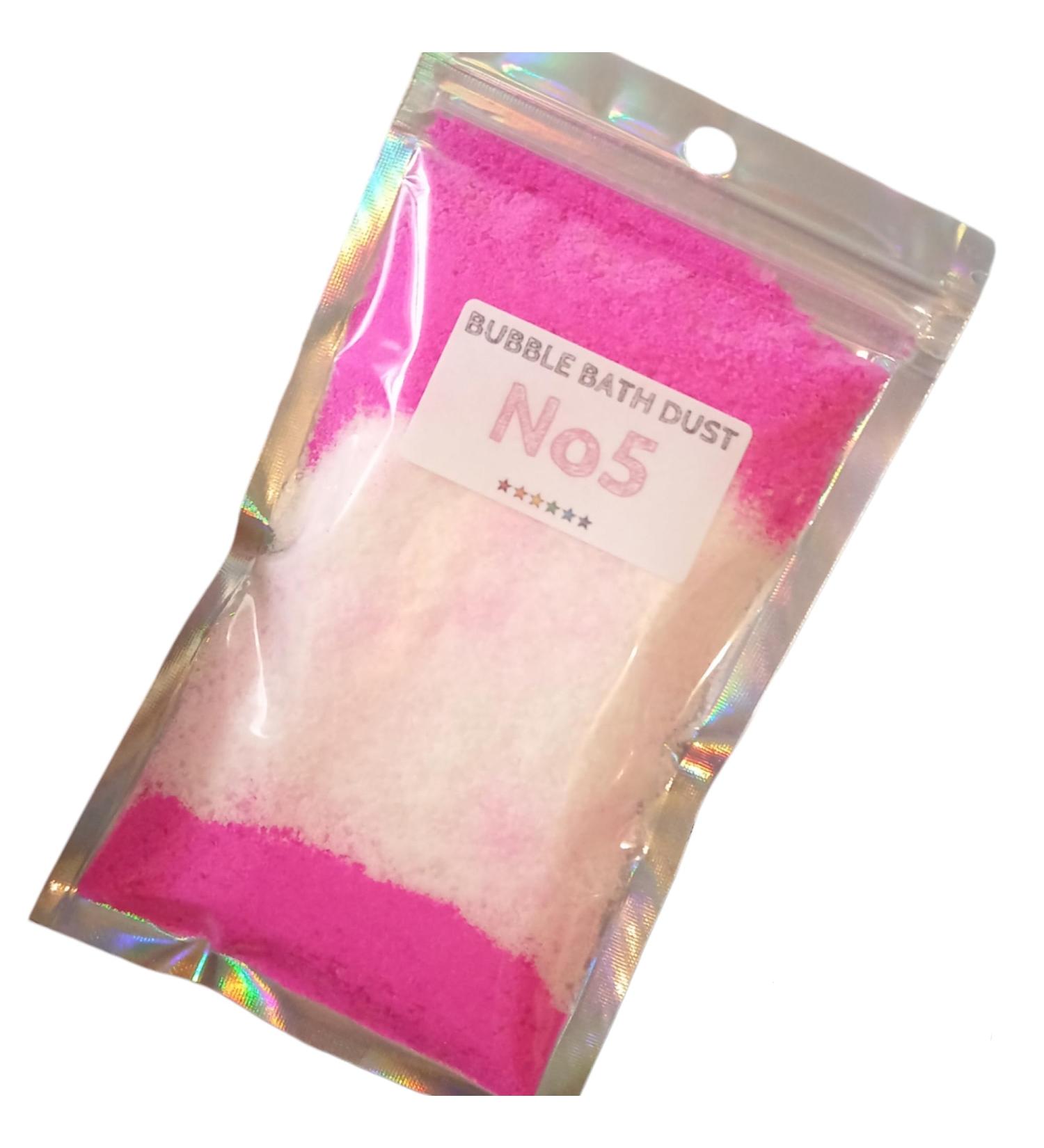 Handmade Bubble Bath Dust - Various Scents (Bath Bomb Dust with Lasting Bubbles) Contains Epsom Salts (NO5*)