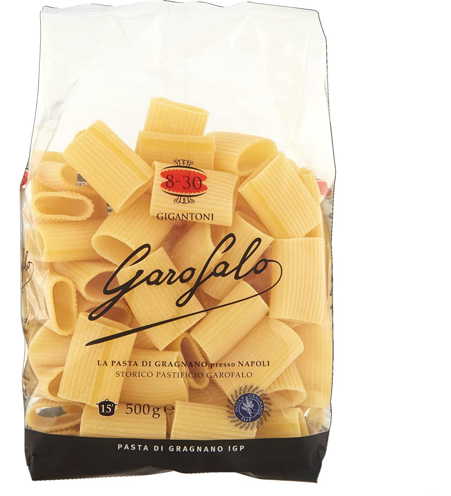  Italian Gourmet E.R. Garofalo Gigantoni N. 8-30 Pack of 10 Neapolitan durum wheat semolina packets with 500g of IGP pasta + 400g Italian Gourmet Polpa - Buy Online on GoSupps.com