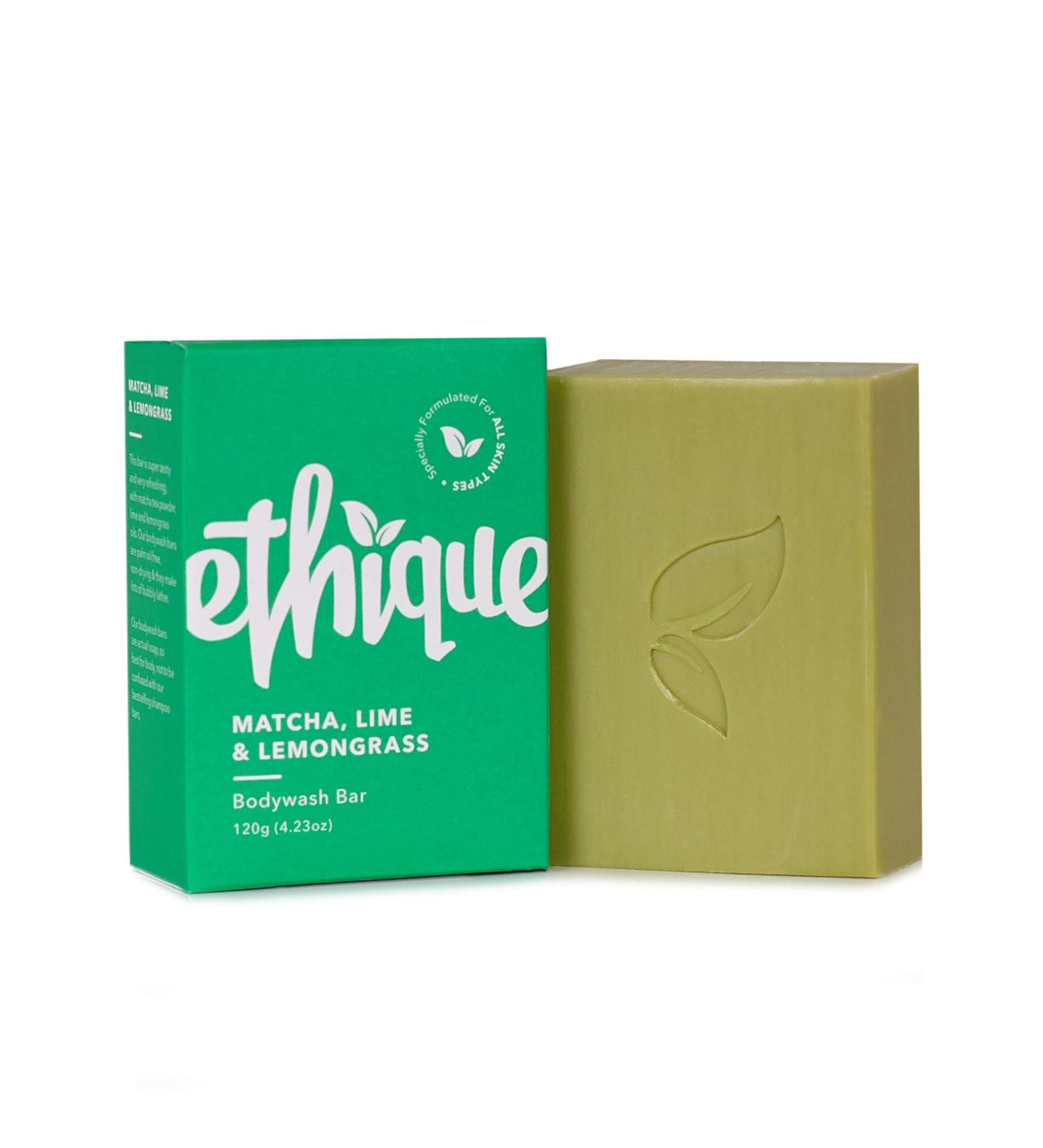 Ethique Natural Bodywash Bar - Eco-Friendly, Vegan, Plastic-Free, Matcha Lime Lemongrass - 4.23oz - Buy Online on GoSupps.com