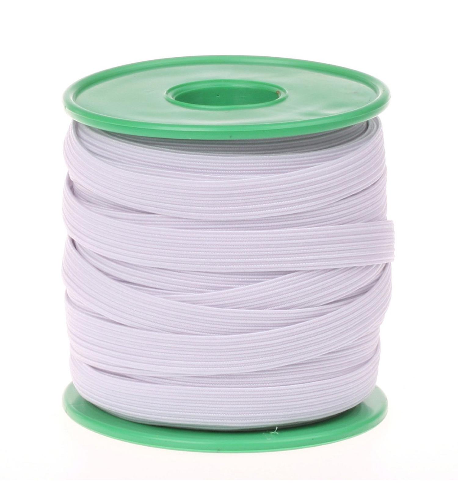 COTOWIN 3/8-inch White Braided Polyester Elastic Roll (24 Yards)