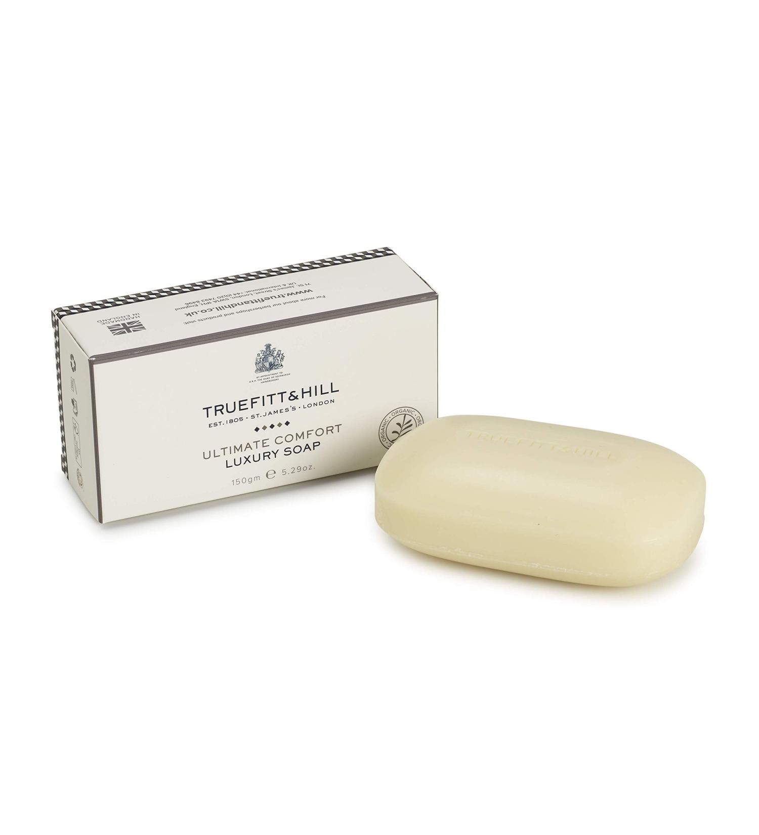 Truefitt & Hill Luxury Bath Soap - Ultimate Comfort - Natural Essential-Oil based Ingredients with a Subtle Fragrance Sulfate and Paraben Free - 5.29 oz