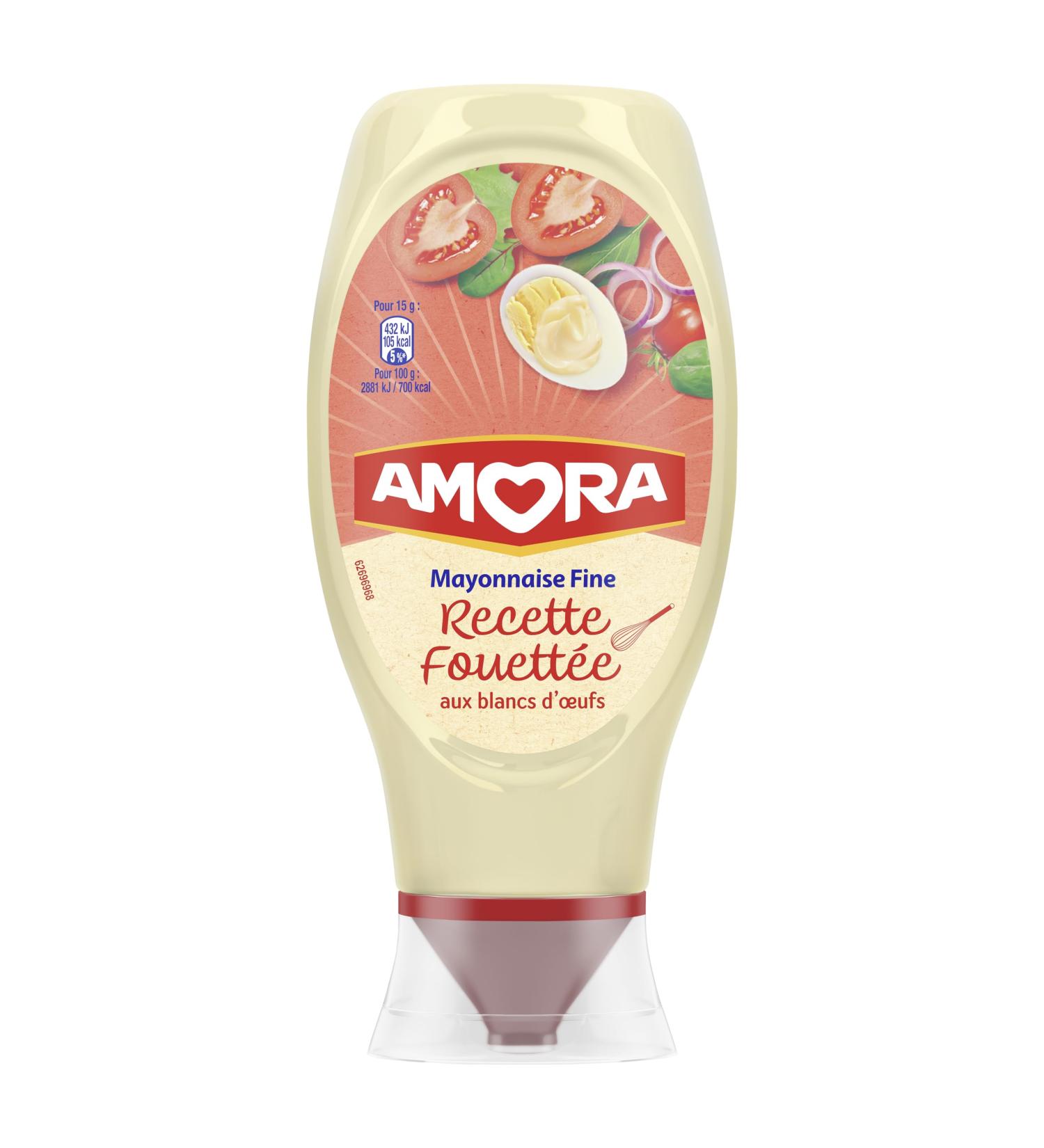 Amora Mayonnaise Whipped Recipe Soft Bottle 398g - Buy Online on GoSupps.com