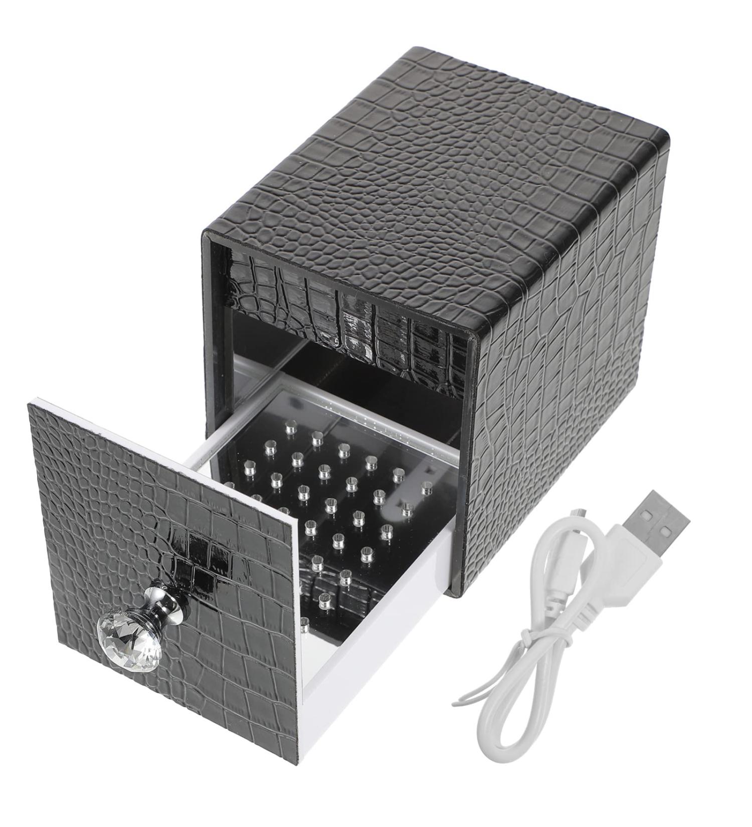 minkissy Monitor Stands Cleaning Organizers Stand Container Grinding Usb Bits Tool Case Cleanser Holder Nail Drill Manicure Salon Polishing Acrylic Light Storage Blue with Drills 12x8.5cm Black - Buy Online on GoSupps.com
