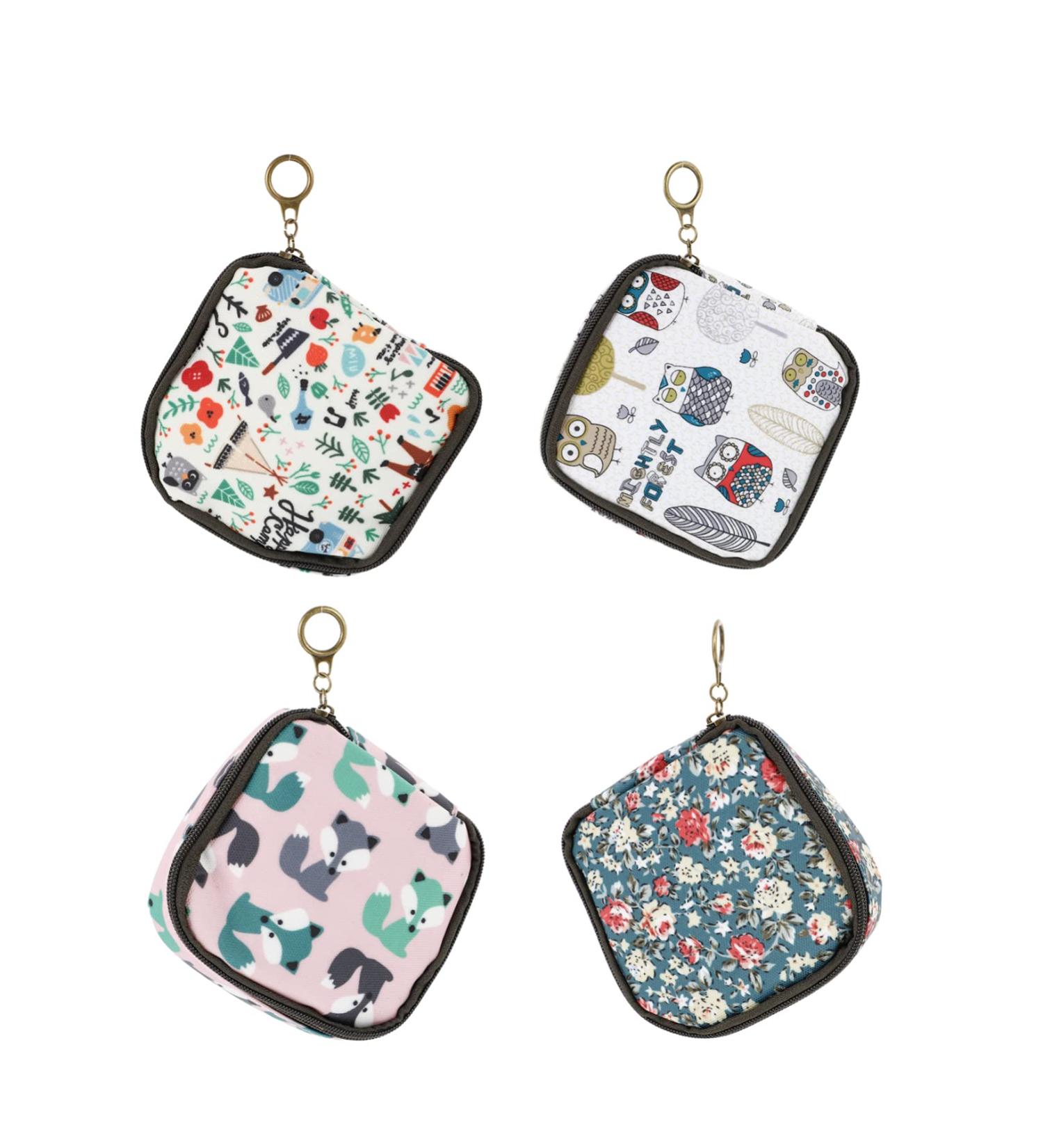 FOMIYES Womens Wallets 4pcs Aunt's Towel Storage Bag Tampon Holder Travel Toiletry Bag - Buy Online on GoSupps.com