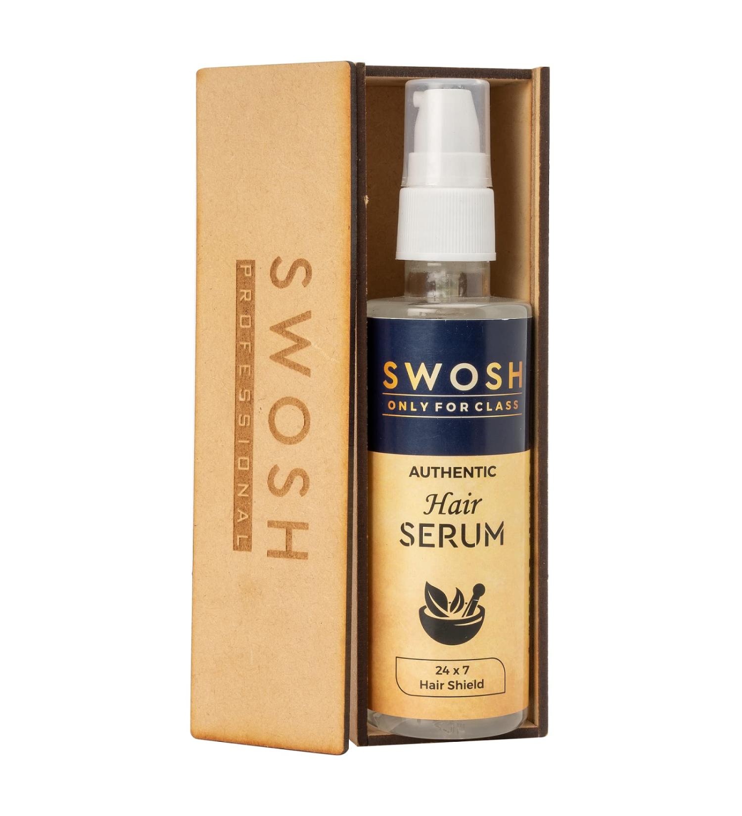 Buy SWOSH Ayurvedic Herbal Hair Serum for Men & Women - Anti Frizz Tangle Control SLES & Paraben Free - 100 ml - Buy Online on GoSupps.com