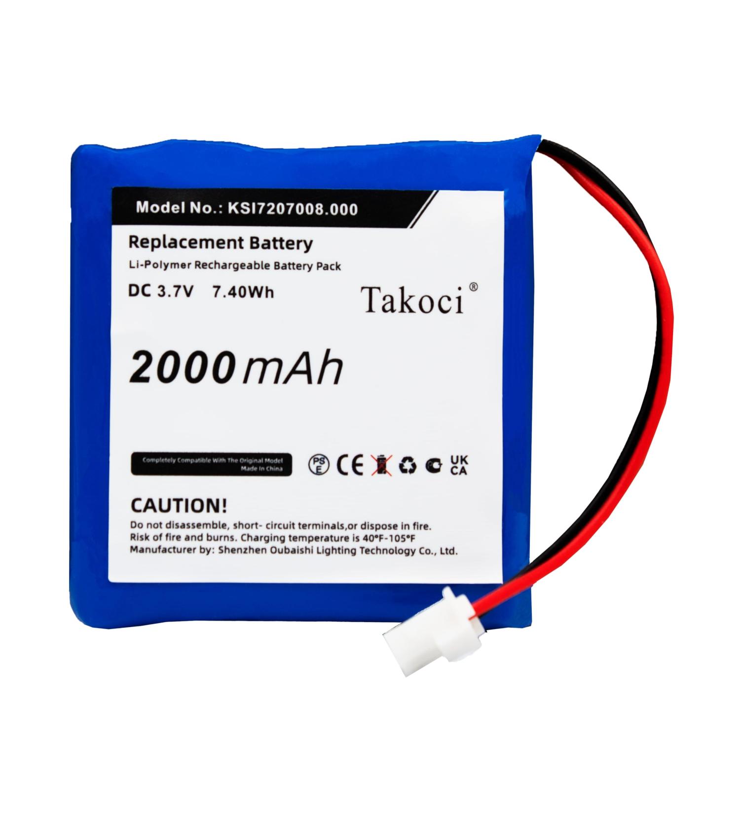 Replacement KSI7207008.000 Battery for Radius Indoor Siren Duo - 3.7V 2000mAh | Fast International Shipping - Buy Online on GoSupps.com