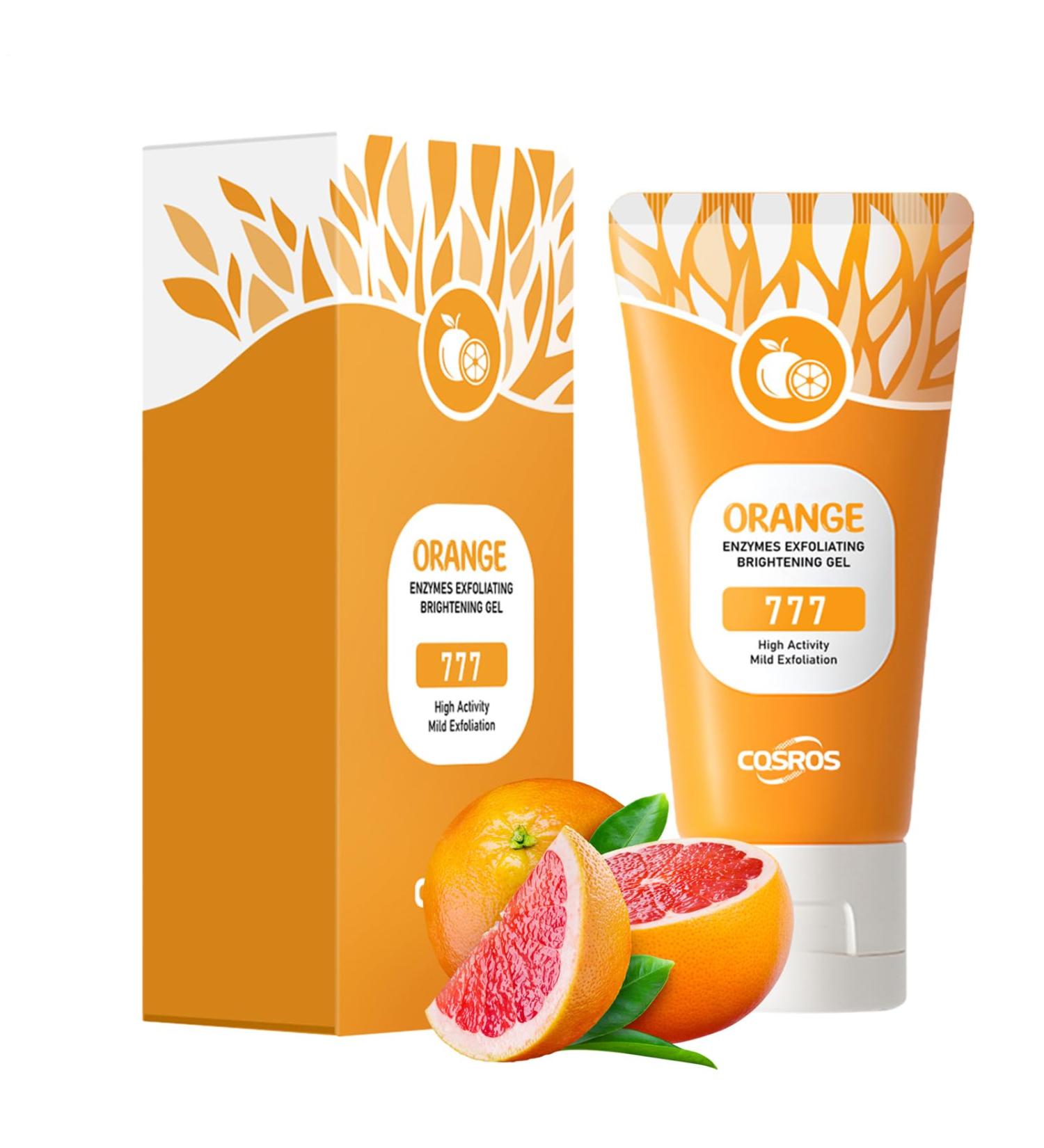 Orange Peeling Gel - 50g Effective Cleanser for Deep Exfoliators | Light Organic Face & Body Scrub Gel | Moisturizing Facial Scrub - Buy Online on GoSupps.com