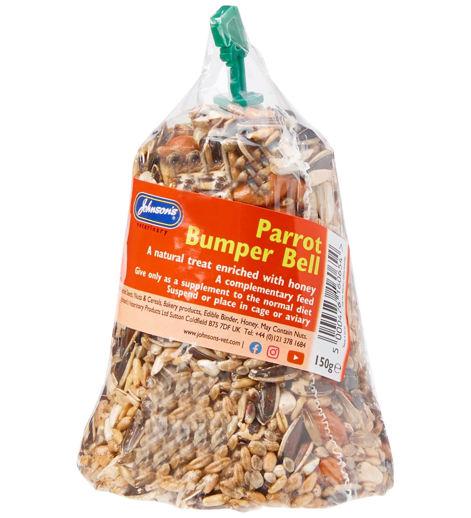 Johnsons Vet Parrot Bumper Bell Treat 150 g - Buy Online on GoSupps.com