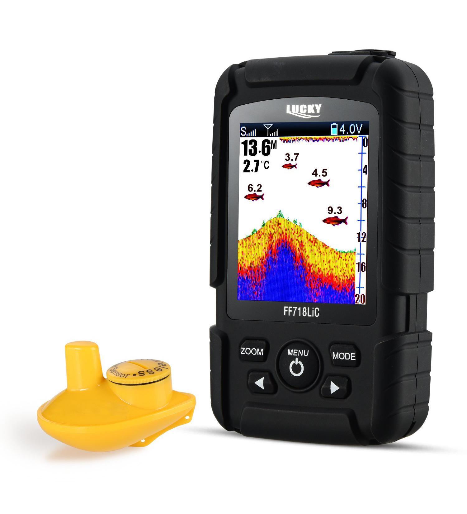 LUCKY Wireless Portable Fish Finder - 45m Sonar Depth Detection for Ocean River & Lake - Buy Online on GoSupps.com