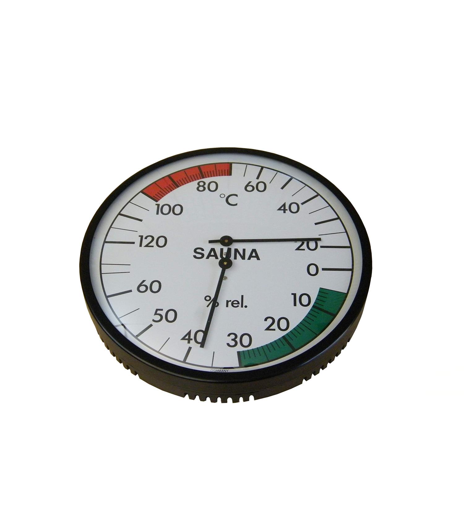 eliga climate meter black 160 mm for sauna