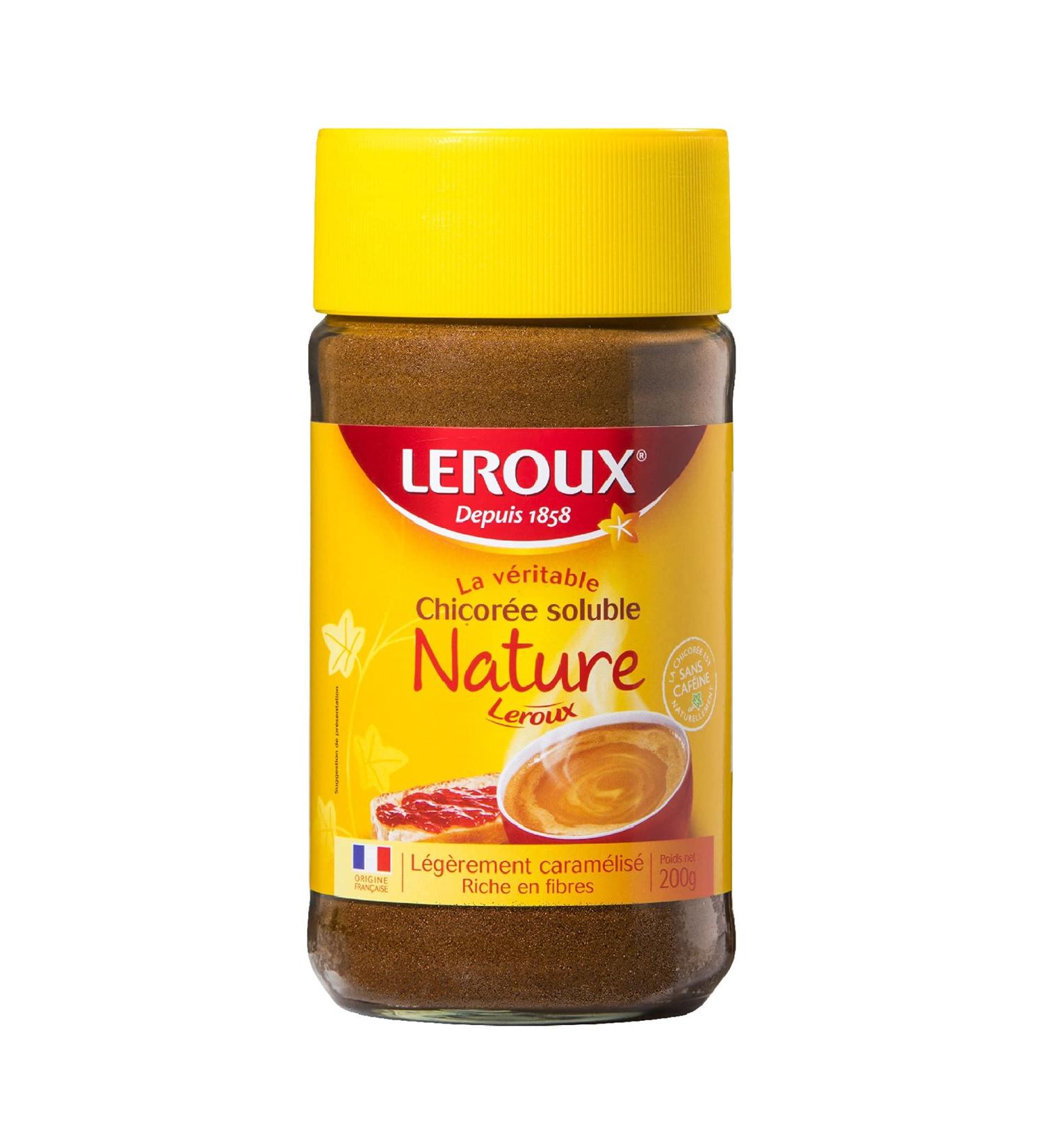 Leroux Regular Instant Chicory 200 g 4 pieces 7 Ounce - Pack of 4
