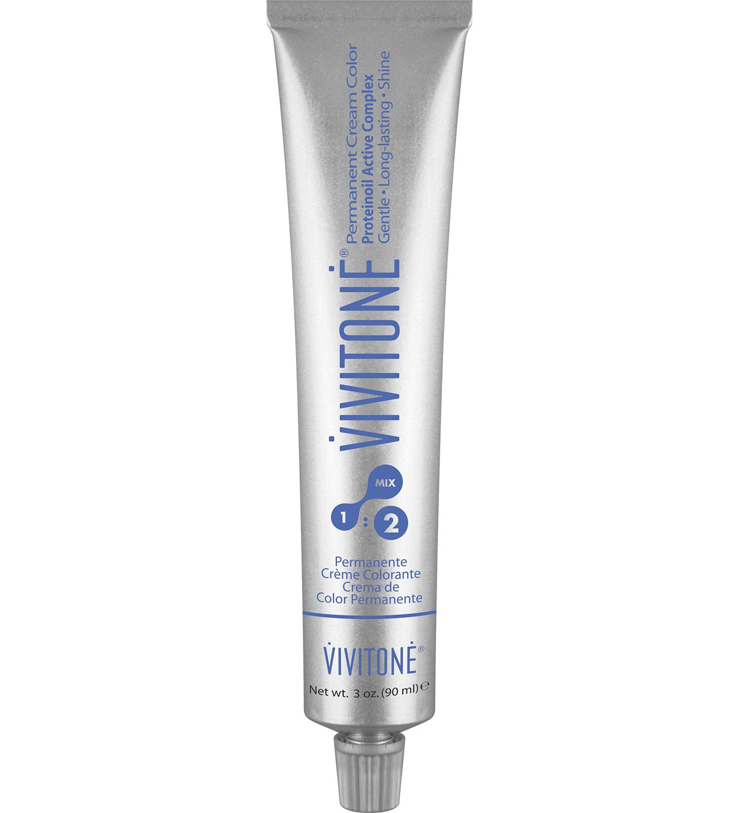 Vivitione Permanent Cream Color 7NA Natural Ash Blonde - 100% Grey Coverage & Long Lasting Shine | Made in Italy - Shop Internationally - Buy Online on GoSupps.com