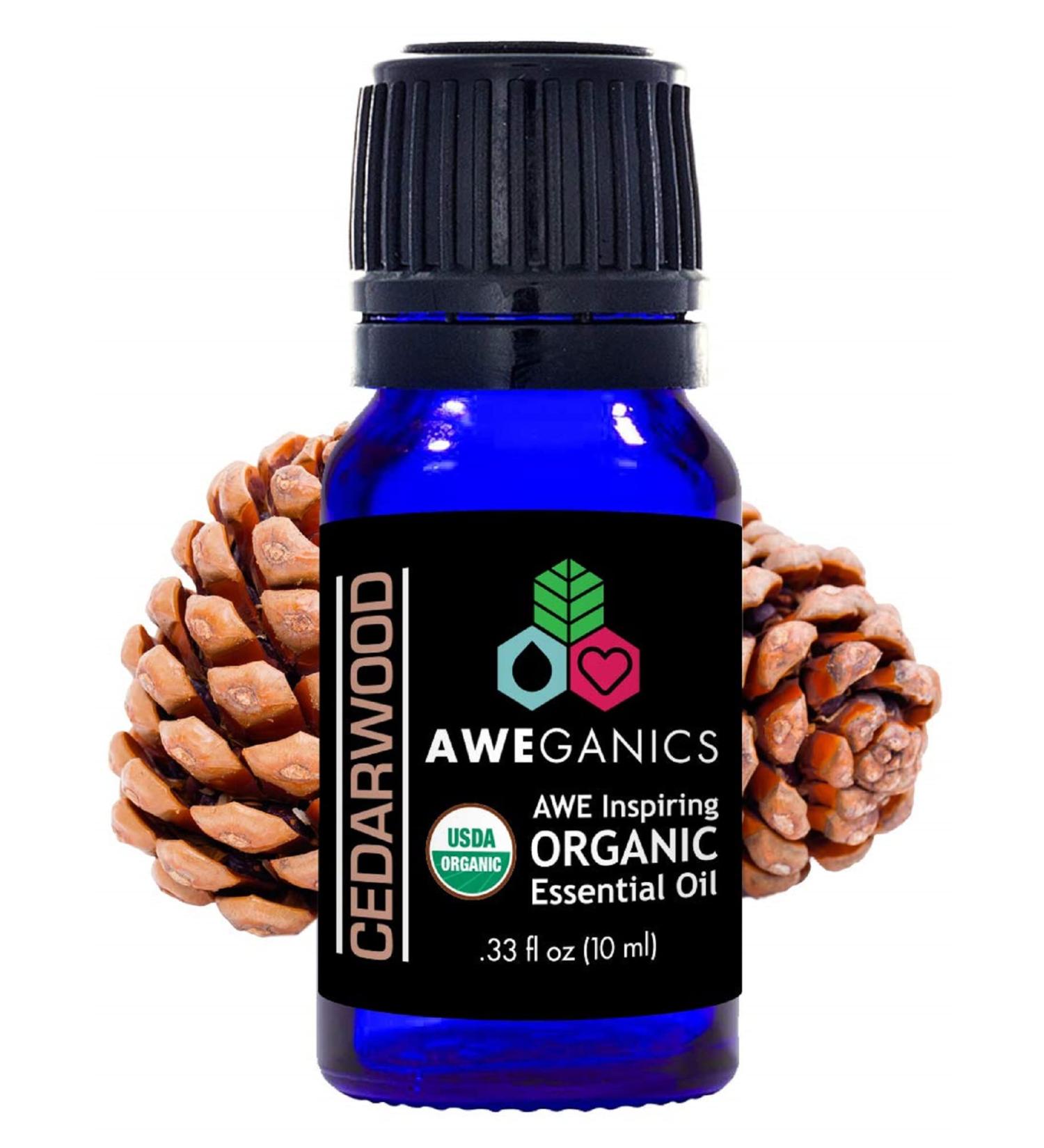 Pure Cedarwood Oil USDA Organic Essential Oils Premium 100% Pure Natural Therapeutic-Grade Best Aromatherapy Scented-Oils for Diffuser Home Office Personal Use - 10 ML - MSRP $14.99 Cedarwood 0.33 Fl Oz (Pack of 1) - Buy Online on GoSupps.com