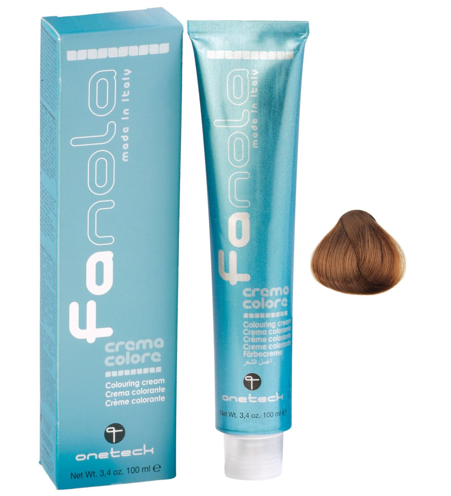 Fanola Crema Colore 8.03 Warm Light Blonde Colouring Cream 100ml - Buy Online on GoSupps.com