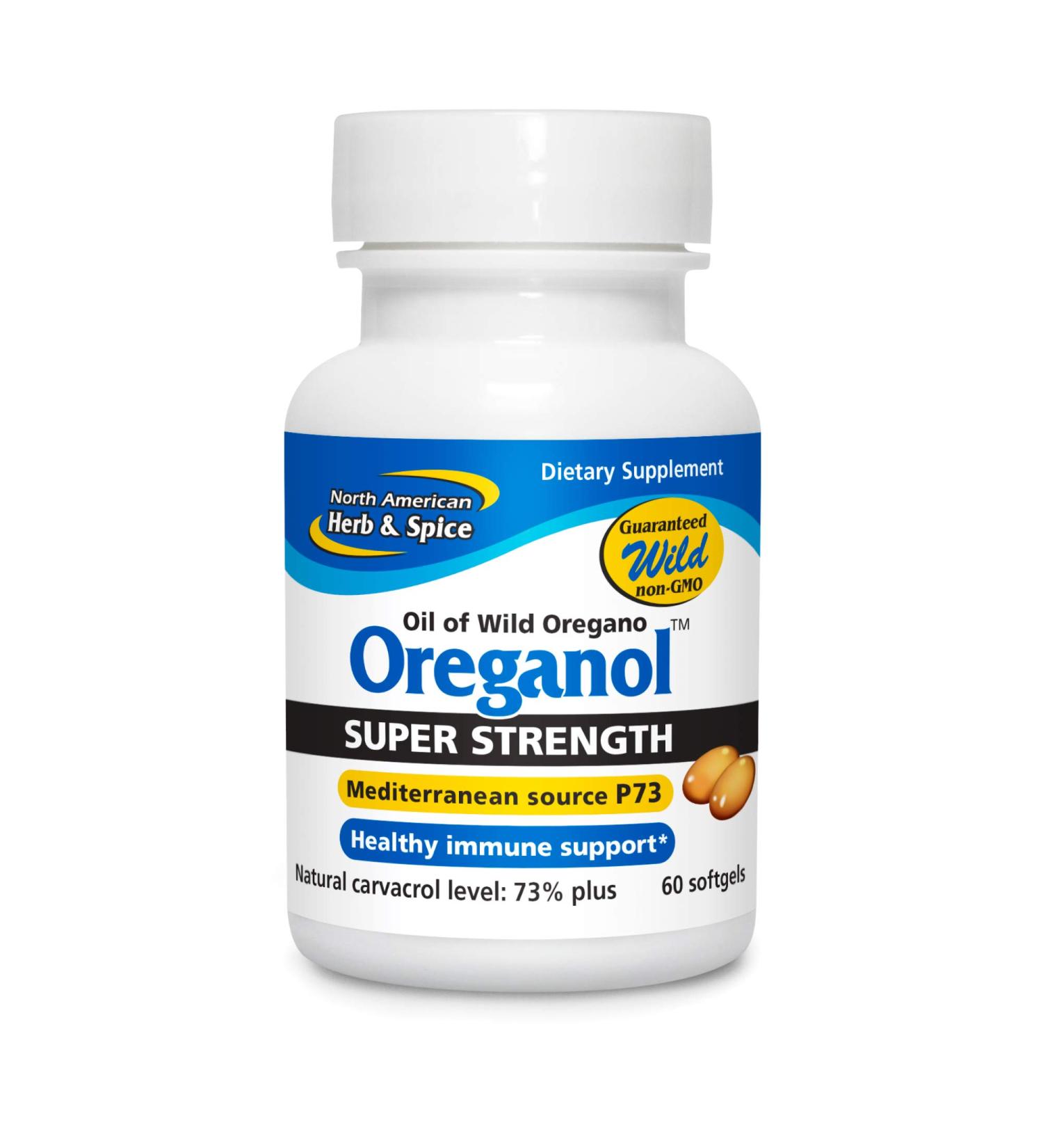 North American Herb & Spice Oreganol P73 - 60 Vegan Softgels | Immune Support | Non-GMO & 285% More Potent - Buy Online on GoSupps.com