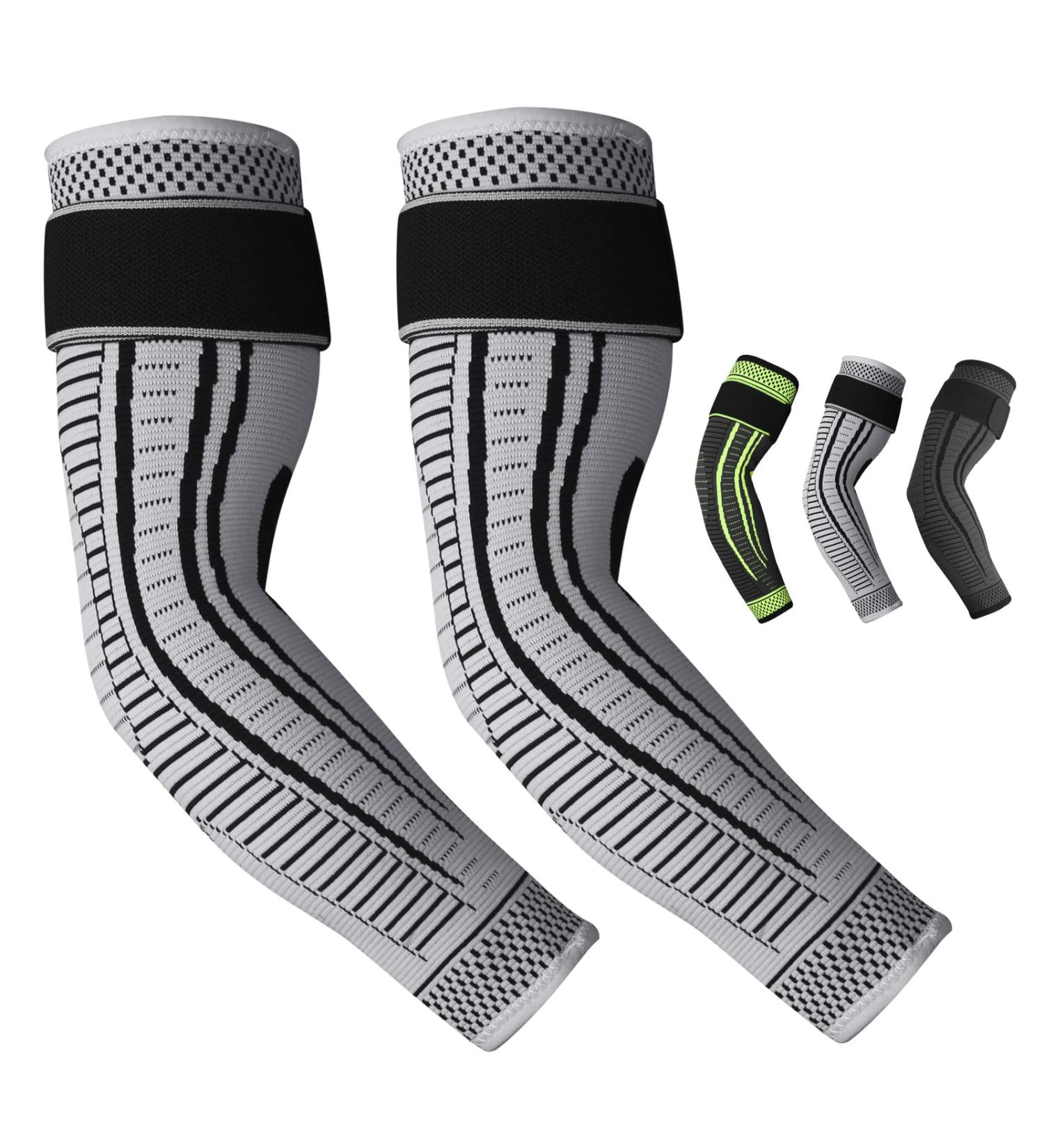 Ruilala Elbow Bandage Compression - Breathable Non-Slip Support for Tennis & Golf | 2-Piece Set for Men & Women - Gray M - Buy Online on GoSupps.com