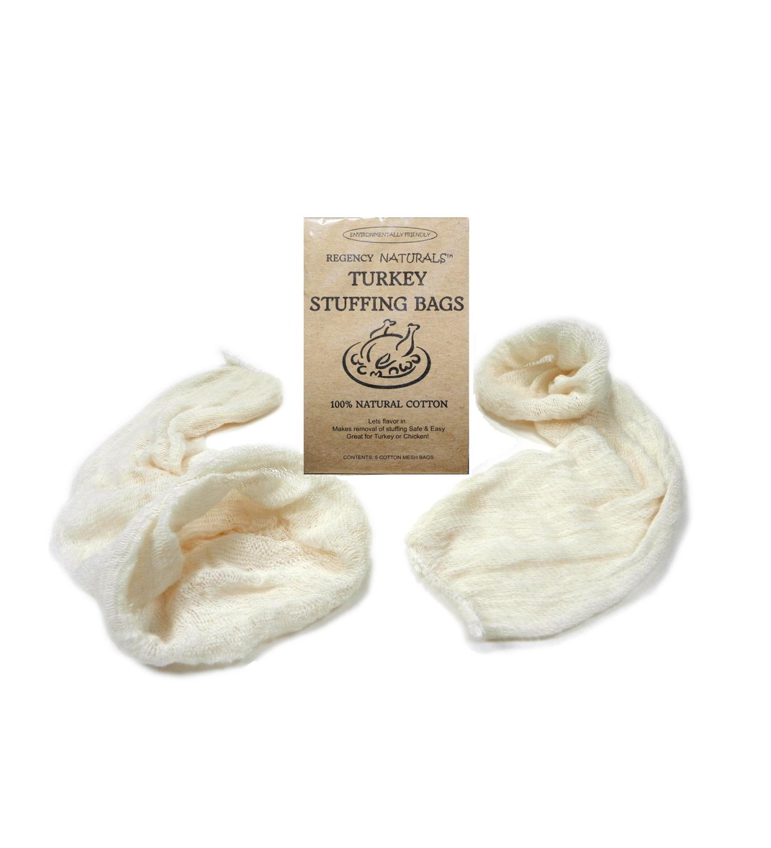 Regency Wraps Turkey Stuffing Bags Allows Juice to Flavor Dressing with Mess-Free and Safe Removal, Pack of 2, Natural