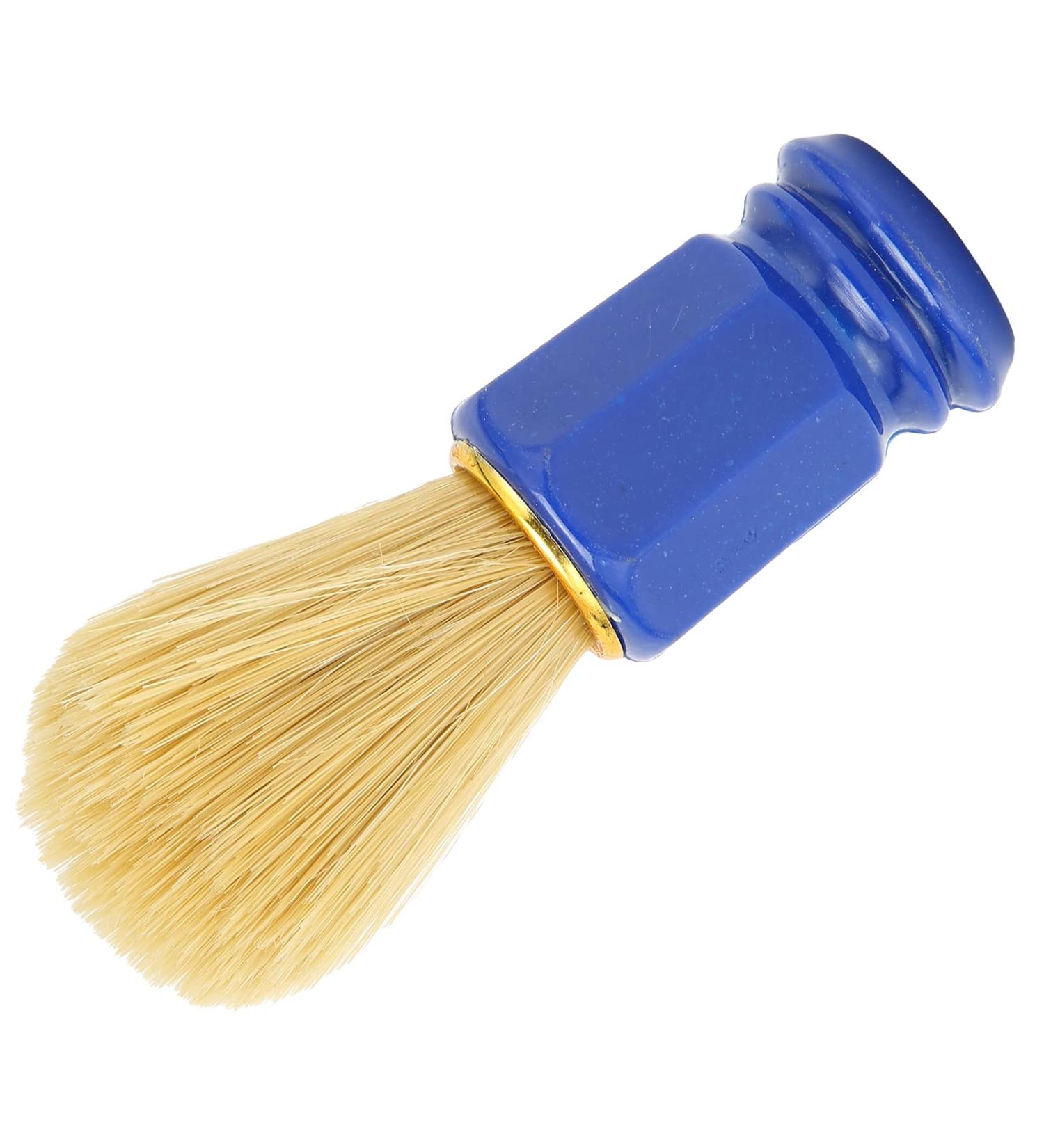 Lightweight Blue Shaving Brush - Perfect Tool for Beard Cleaning & Salon Use | Durable Plastic Bristles | Shop Internationally - Buy Online on GoSupps.com