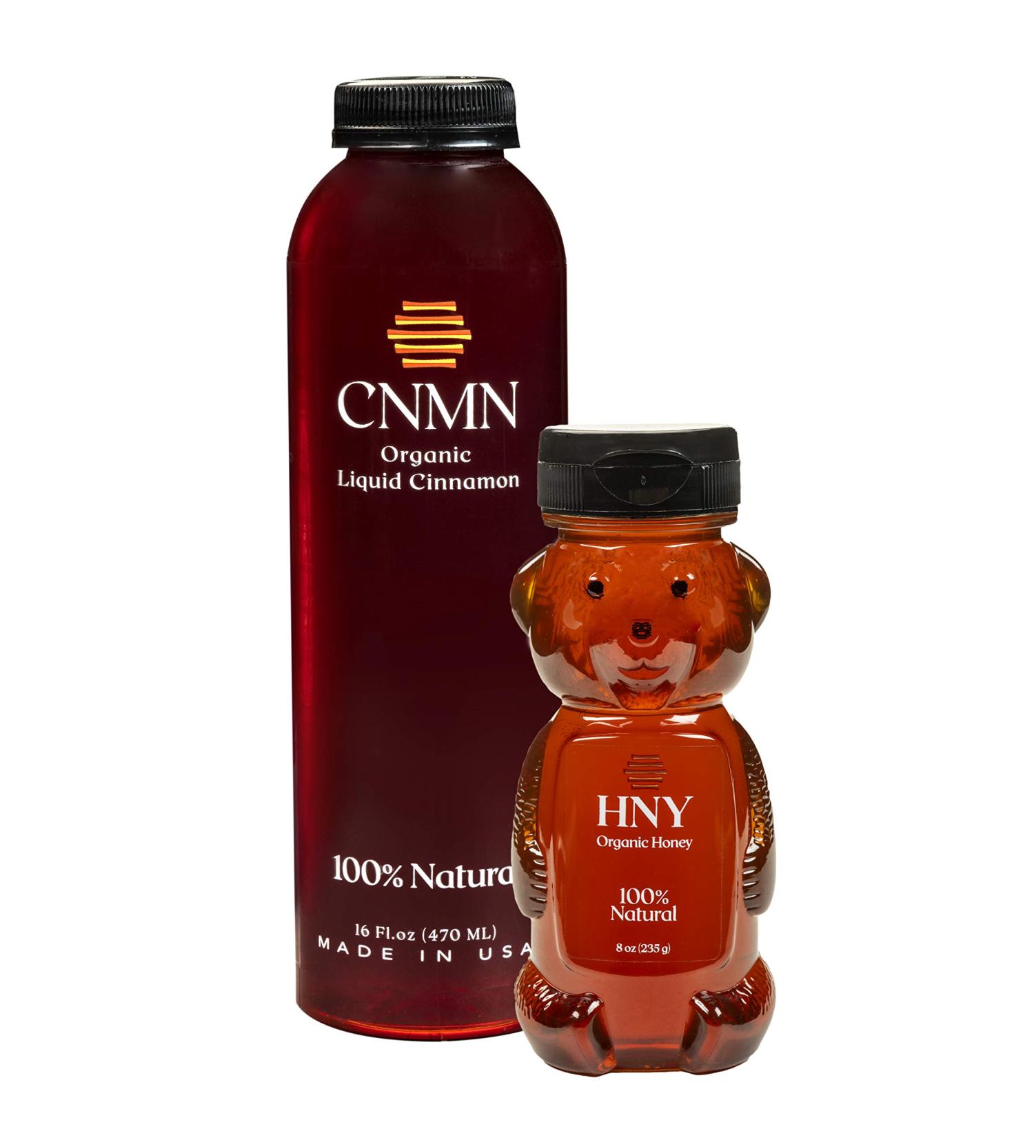 Natural Cinnamon Honey Blend 24oz - USA Made Cough Syrup for Cold & Sore Throat Relief - Runny Nose & Chest Congestion Remedy for Adults & Kids - Buy Online on GoSupps.com