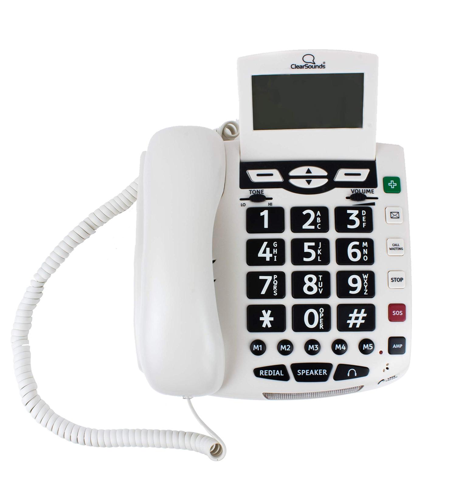 ClearSounds CSC600 UltraClear Amplified Corded Phone with Medical Emergency Buttons - Single-Line Operation  AC Powered - Buy Online on GoSupps.com