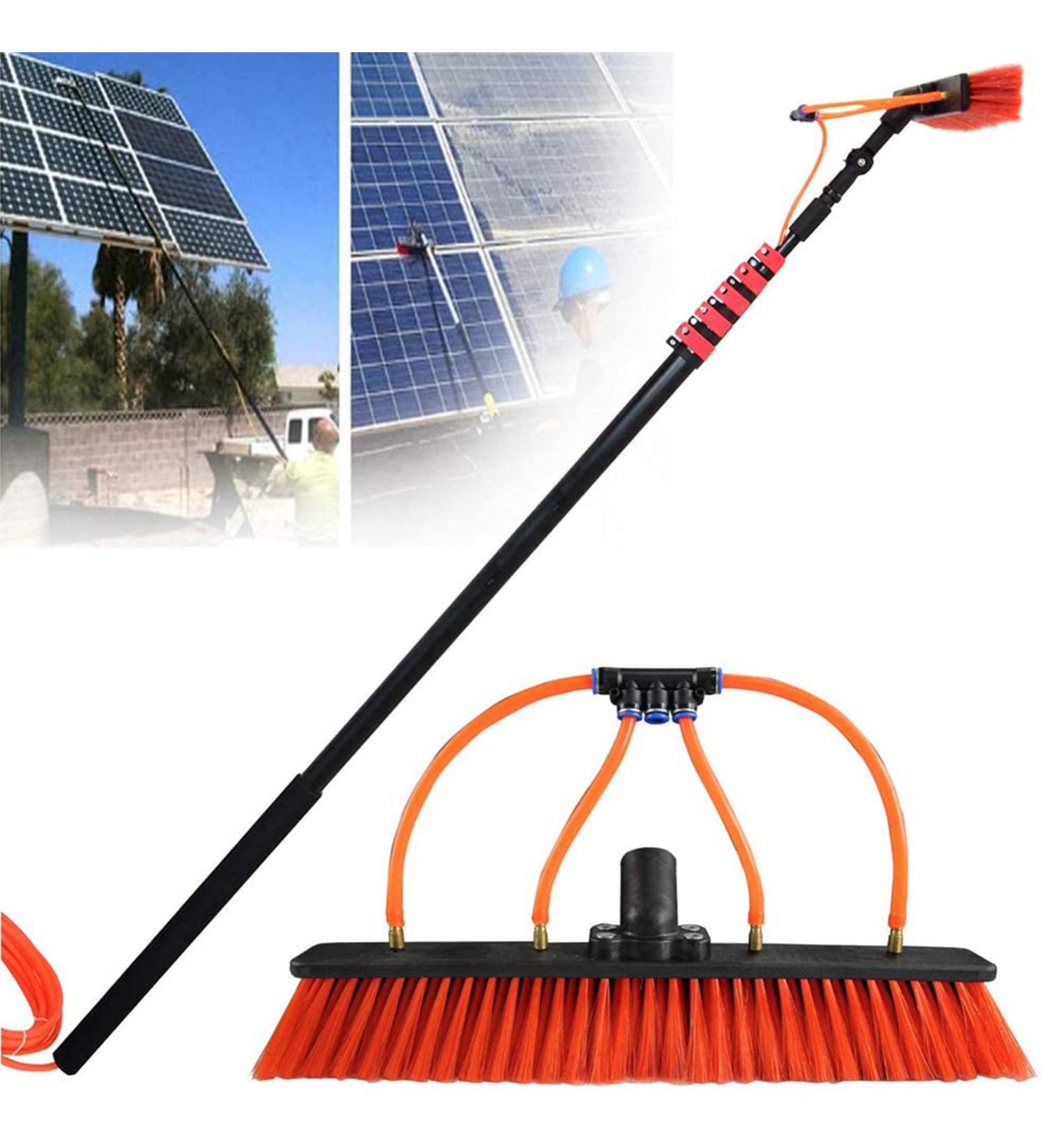 Water Fed Telescopic Brush 4-12M Window Cleaning Pole Extendable Cleaner Conservatory Roof Cleaning Tools for Photovoltaic Panel Cleaningtrucks Windows 35cm Brush Head 10M/33FT - Buy Online on GoSupps.com