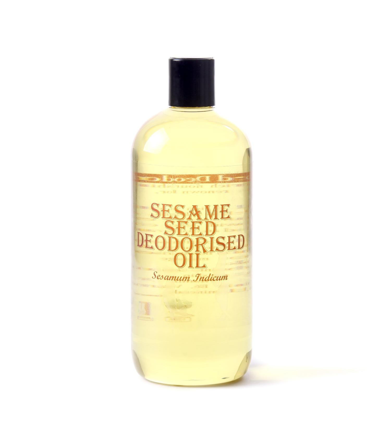 Buy Mystic Moments Sesame Seed Deodorized Carrier Oil 1L | Pure Natural Vegan GMO-Free for Hair Face Nails Aromatherapy & Massage - Buy Online on GoSupps.com
