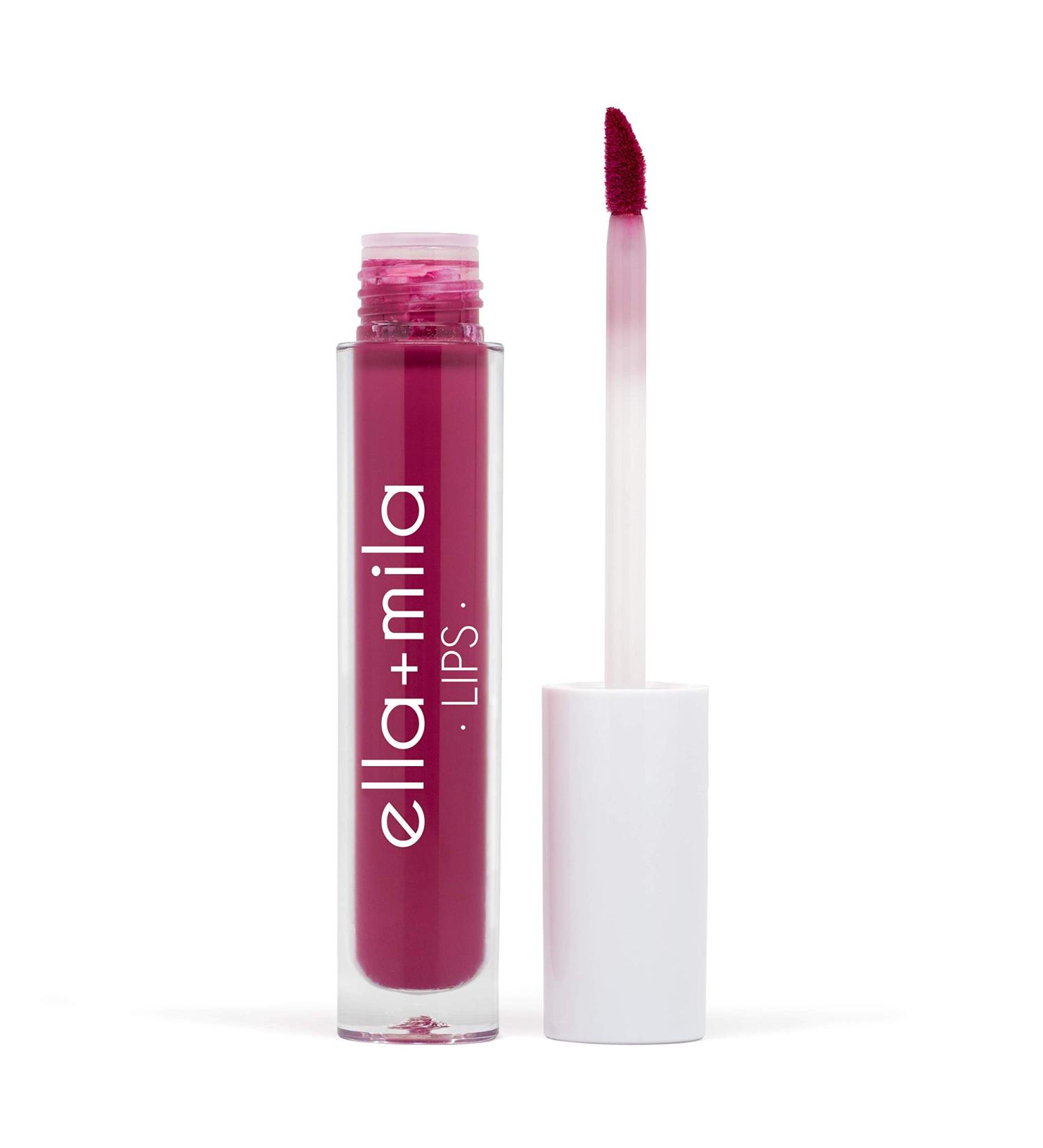 Buy ella+mila Agent Provocateur Velvet Matte Liquid Lipstick - Deep Berry | Lightweight Long Lasting Vegan & Cruelty-Free | International Shipping - Buy Online on GoSupps.com