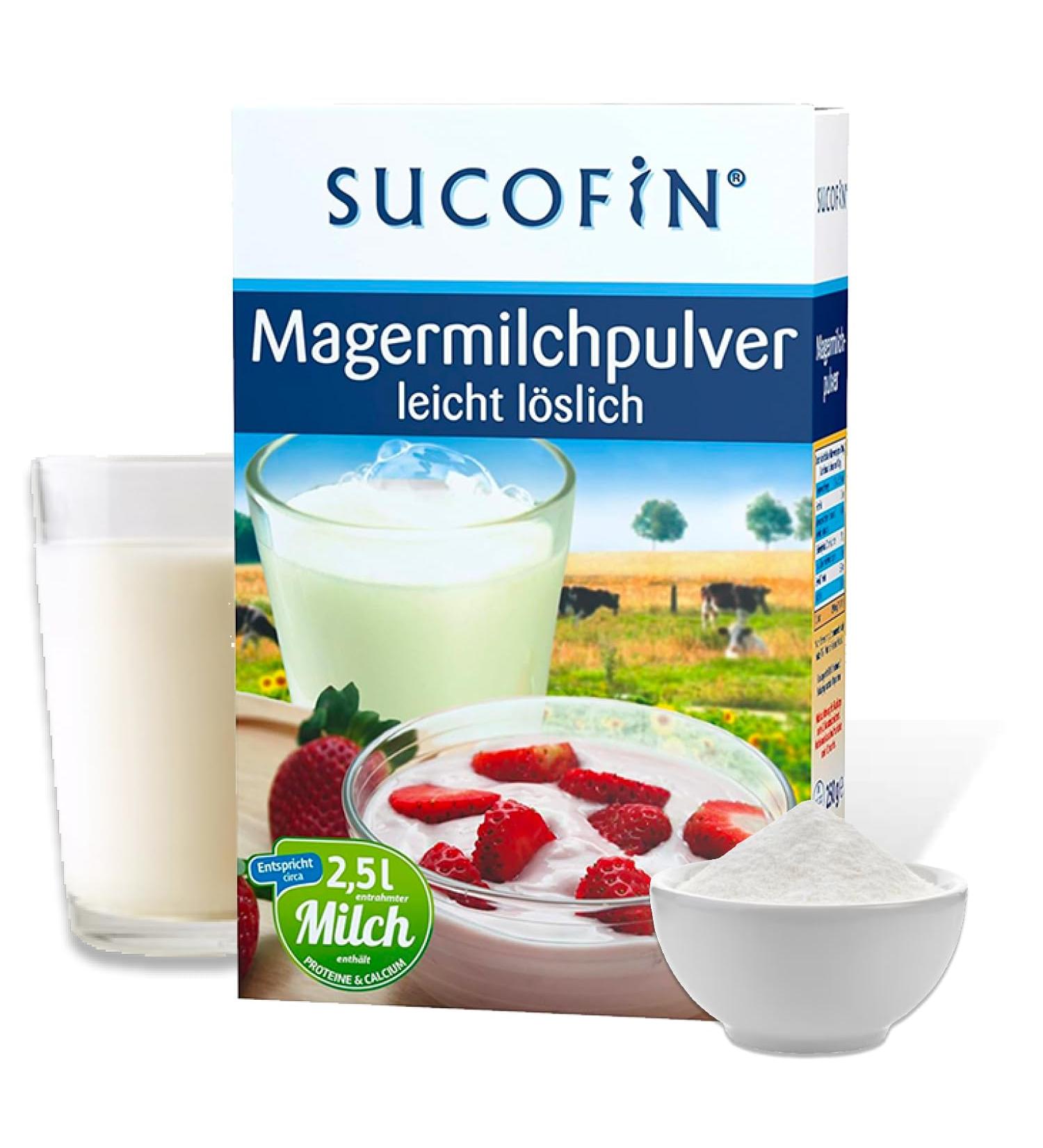 Sucofin Lean Milk Powder 36 x 250g - Protein & Calcium Rich Perfect for Coffee Muesli & Desserts - Ideal for B2B & Wholesale - Buy Online on GoSupps.com