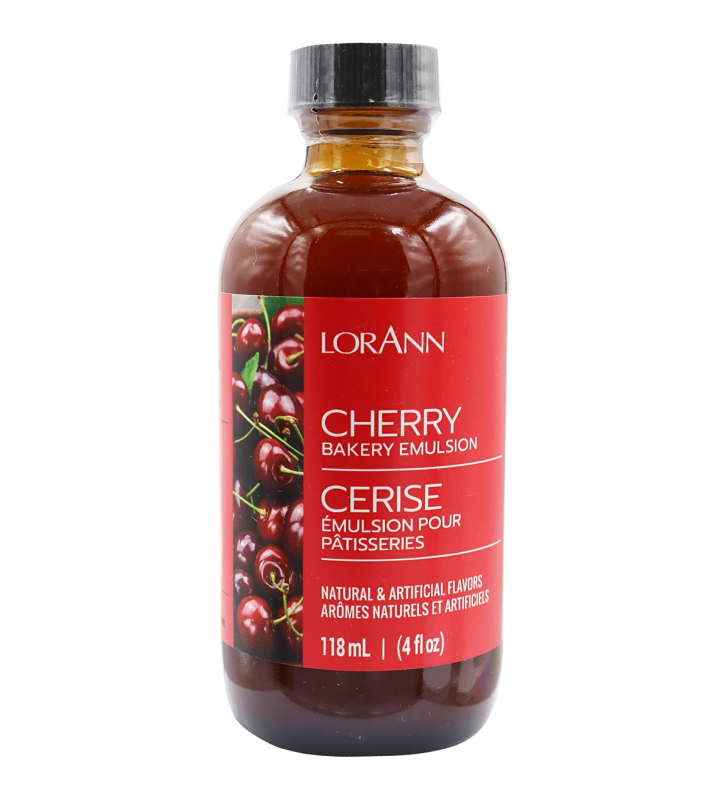 LorAnn Bakery Emulsions Cherry Flavor 4oz - Natural & Artificial Flavoring for Baking | Premium Quality - Buy Online on GoSupps.com