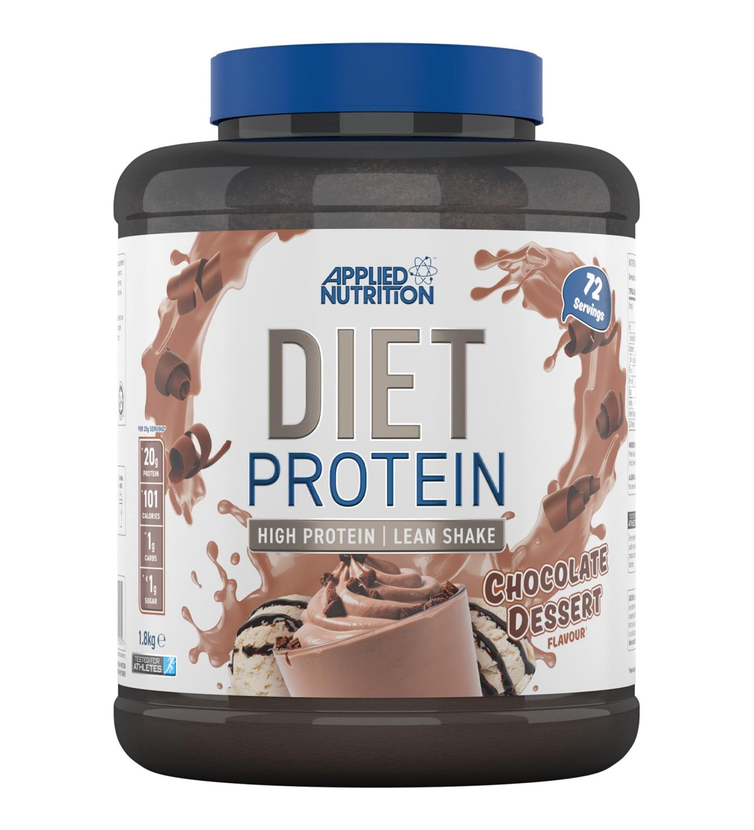 Applied Nutrition Diet Whey Whey Protein Low Carb and Sugar Protein Powder Supplement with CLA L-Carnitine Green Tea (1.8 kg Vanilla) - Buy Online on GoSupps.com