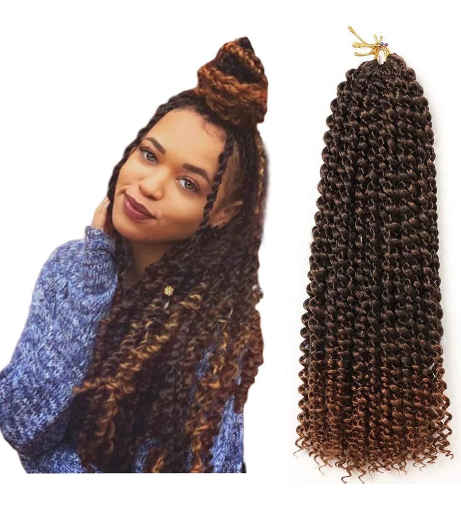 Passion Twist Hair - 7 Packs 18-Inch Water Shaft Bohemian Crochet Extensions (T1B-30#) | YDDM Authentic Hair - Buy Online on GoSupps.com