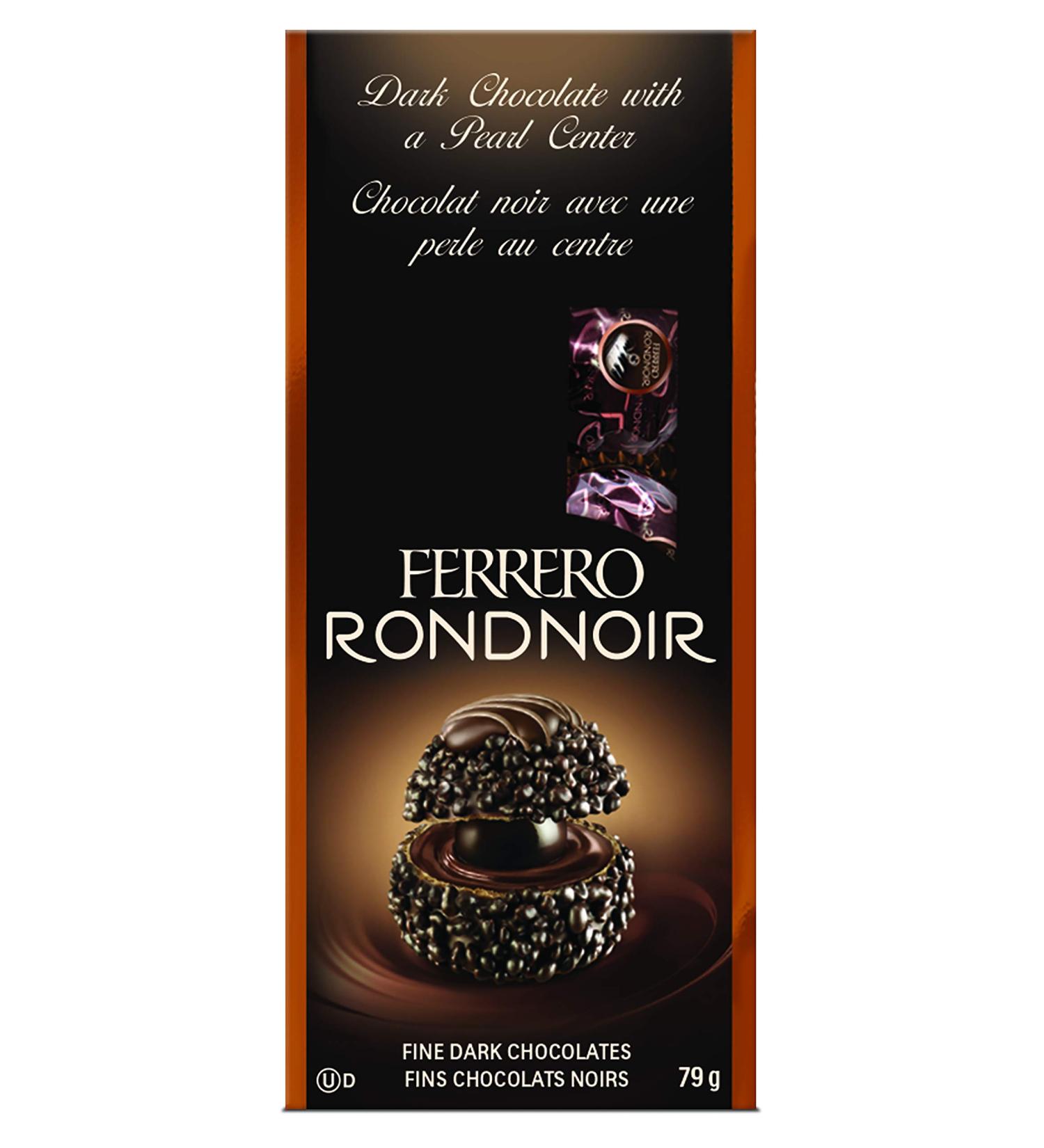 Ferrero Rondnoir Fine Dark Chocolate Gift Bags 8 Count Individually Wrapped Chocolates 6 Bags .68 Kilograms Ferrero Rondnoir 6 bags of 8 pieces - Buy Online on GoSupps.com