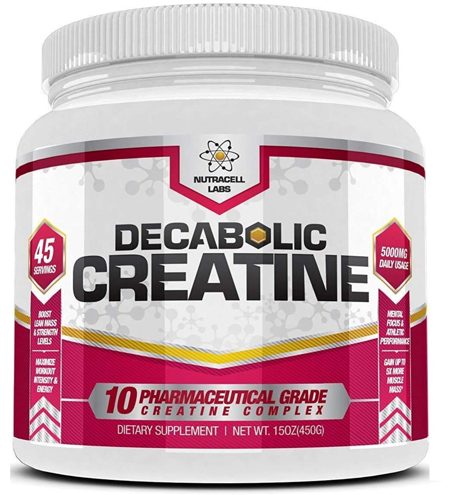 Decabolic Creatine : Advanced 10 Blend Creatine ** Pure & Micronised - Muscular Strength Growth and Development Supplement